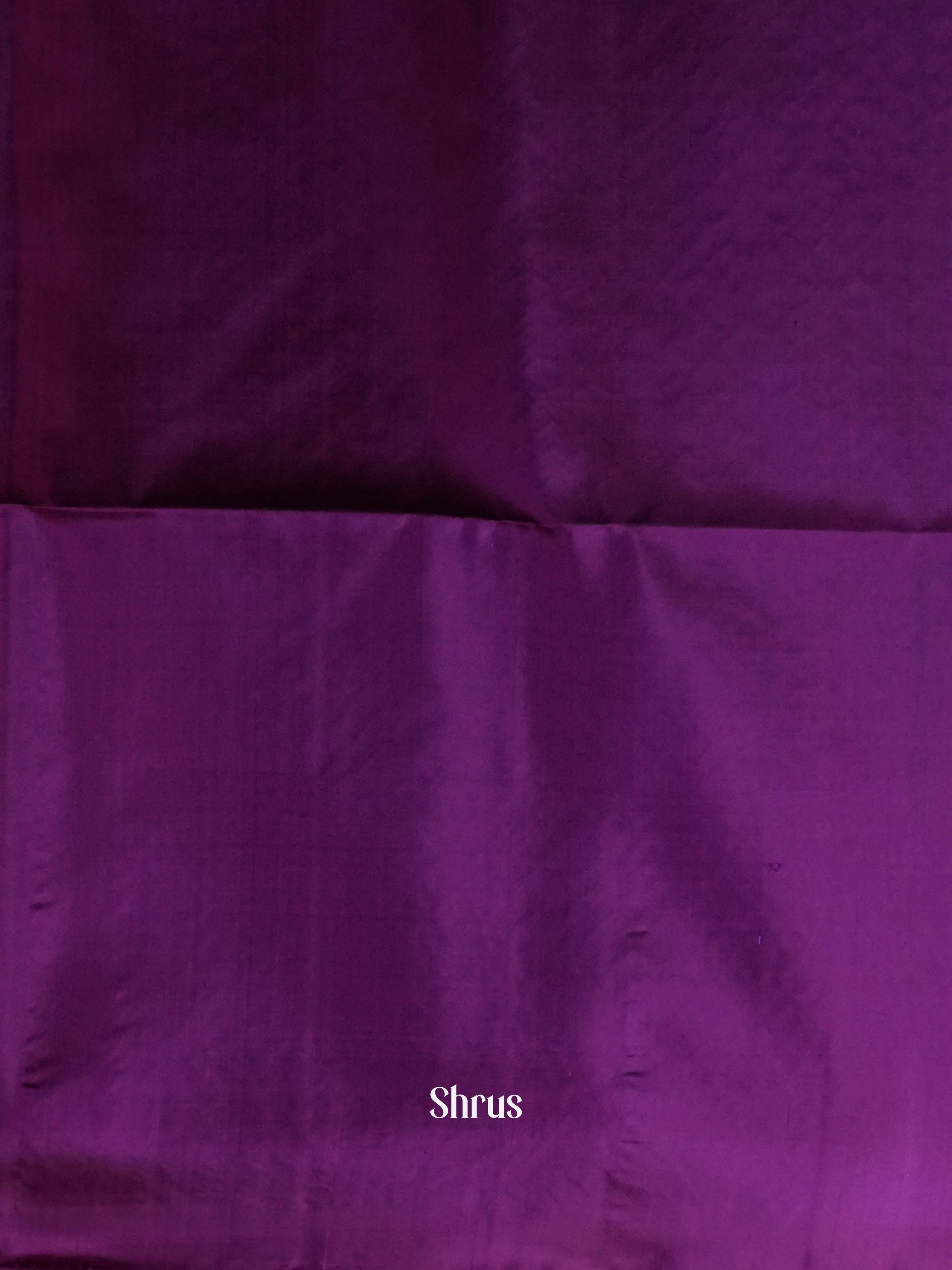 Blue & Purple - Soft Silk Saree - Shop on ShrusEternity.com