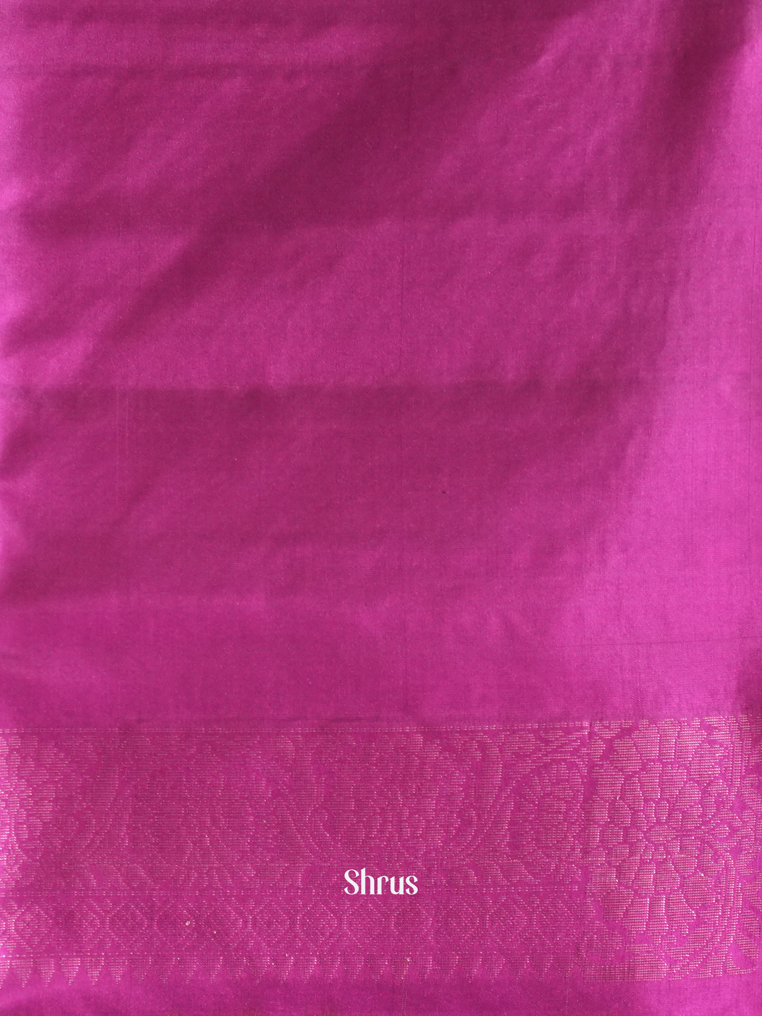 Mehandi Green & Purple - Soft Silk Saree - Shop on ShrusEternity.com