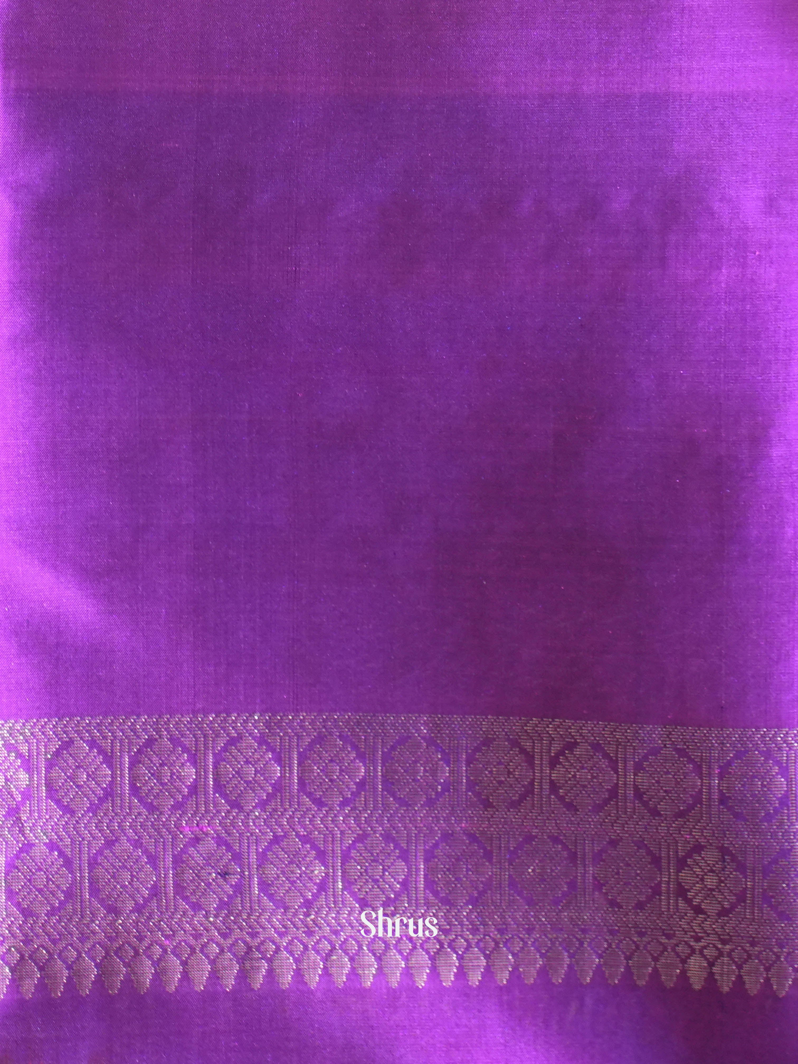 Majenta & Purple - Soft Silk Saree - Shop on ShrusEternity.com