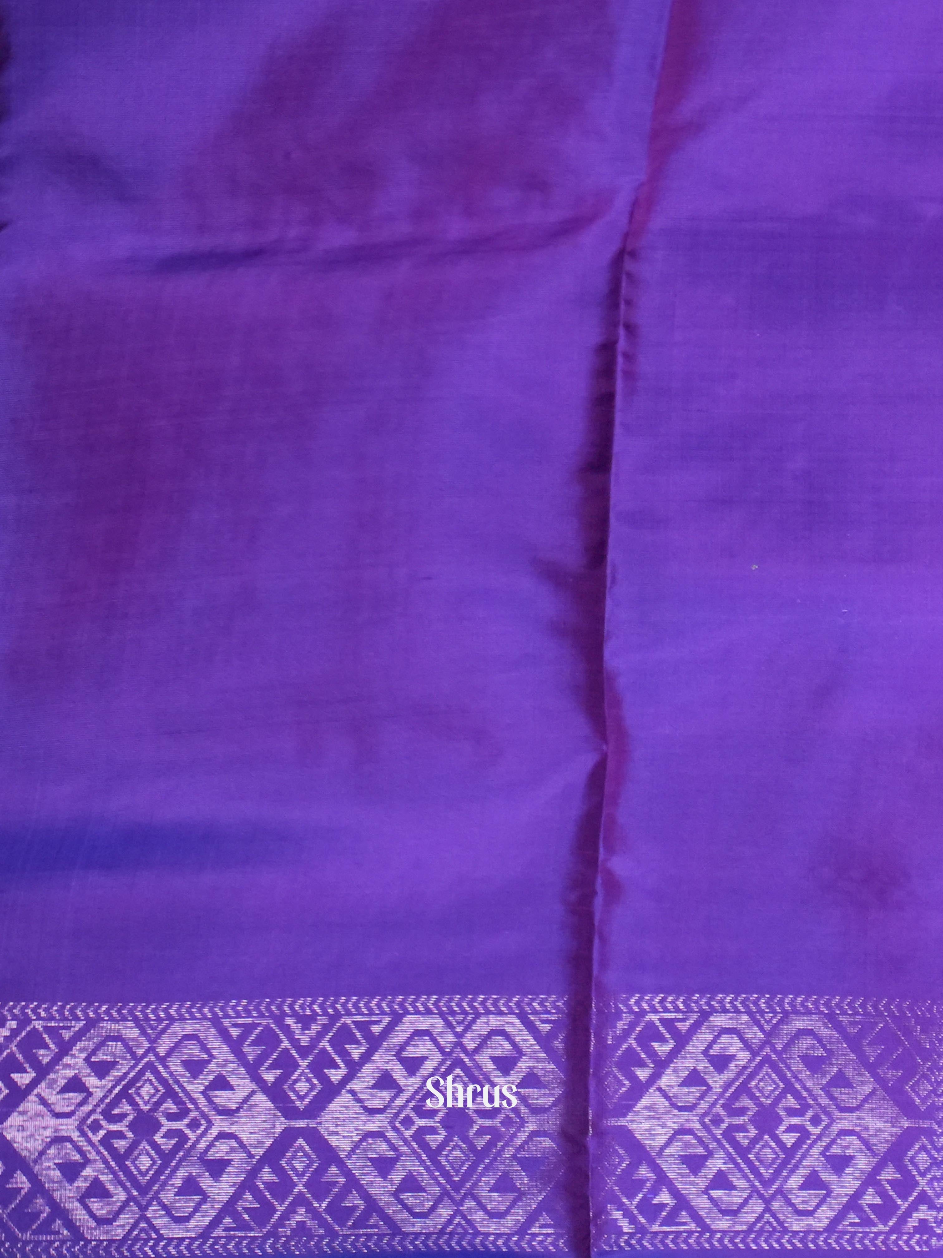 Fancy Blue & Purple - Soft Silk Saree - Shop on ShrusEternity.com