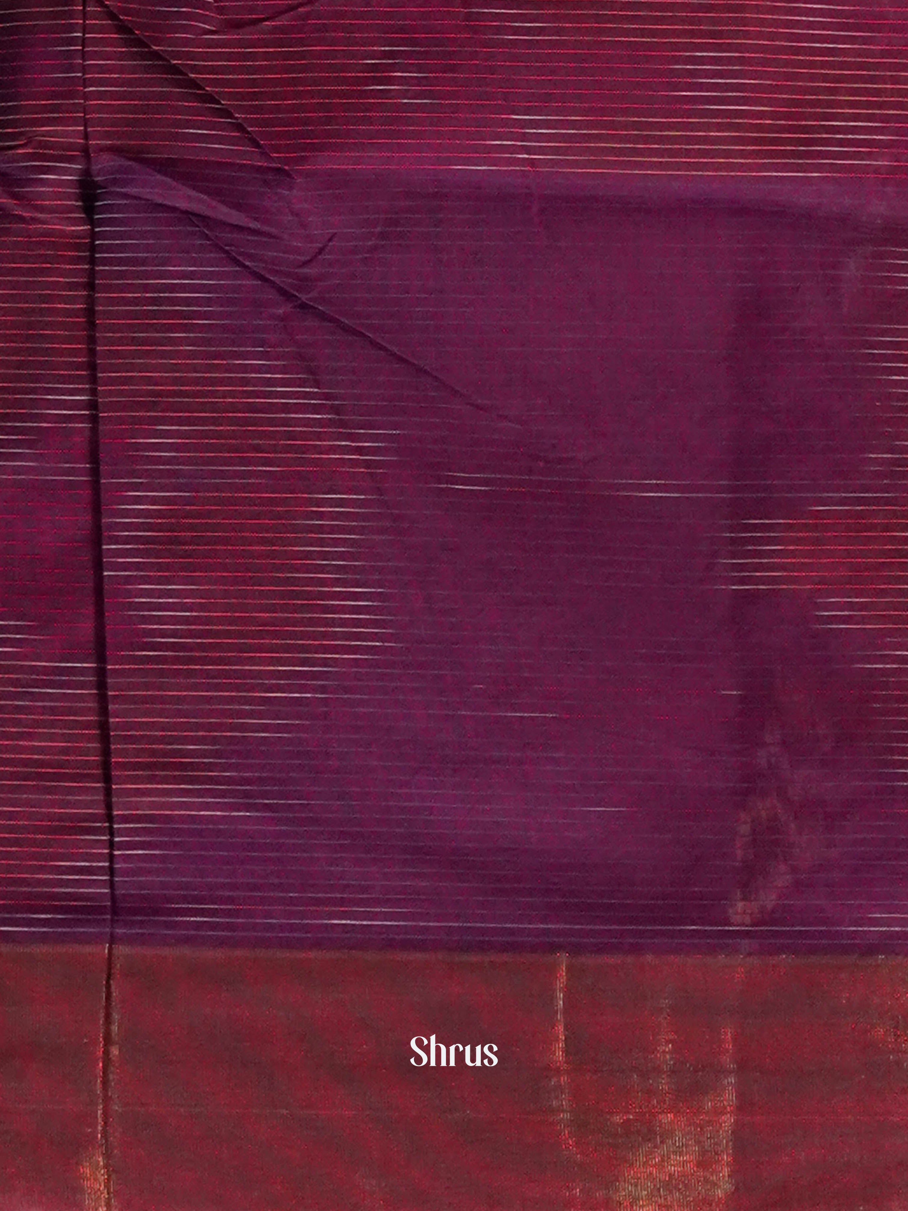 Purple & Violet- Ikkat Kora Saree - Shop on ShrusEternity.com