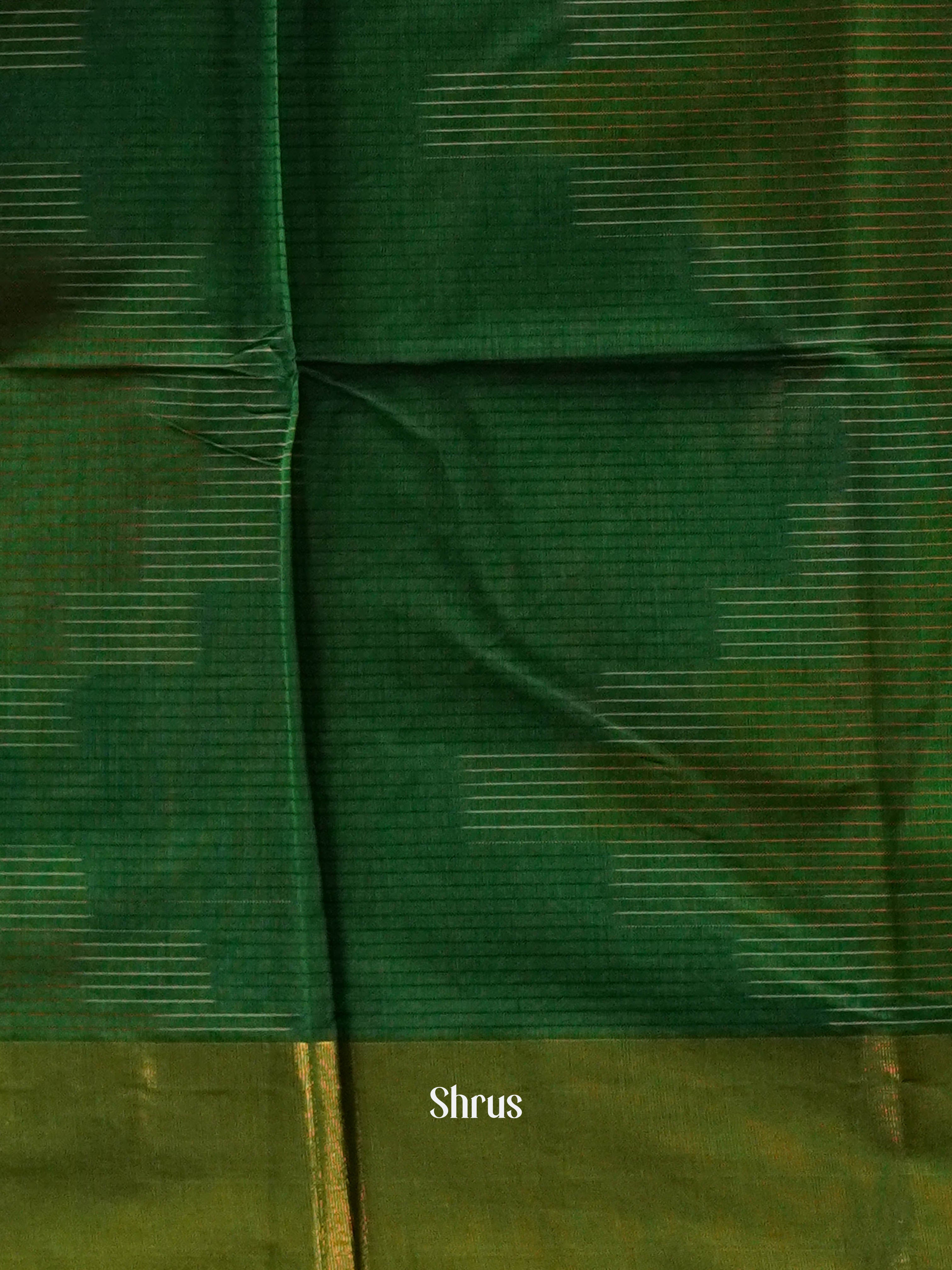 CHS10836 - Ikkat Kora Saree - Shop on ShrusEternity.com