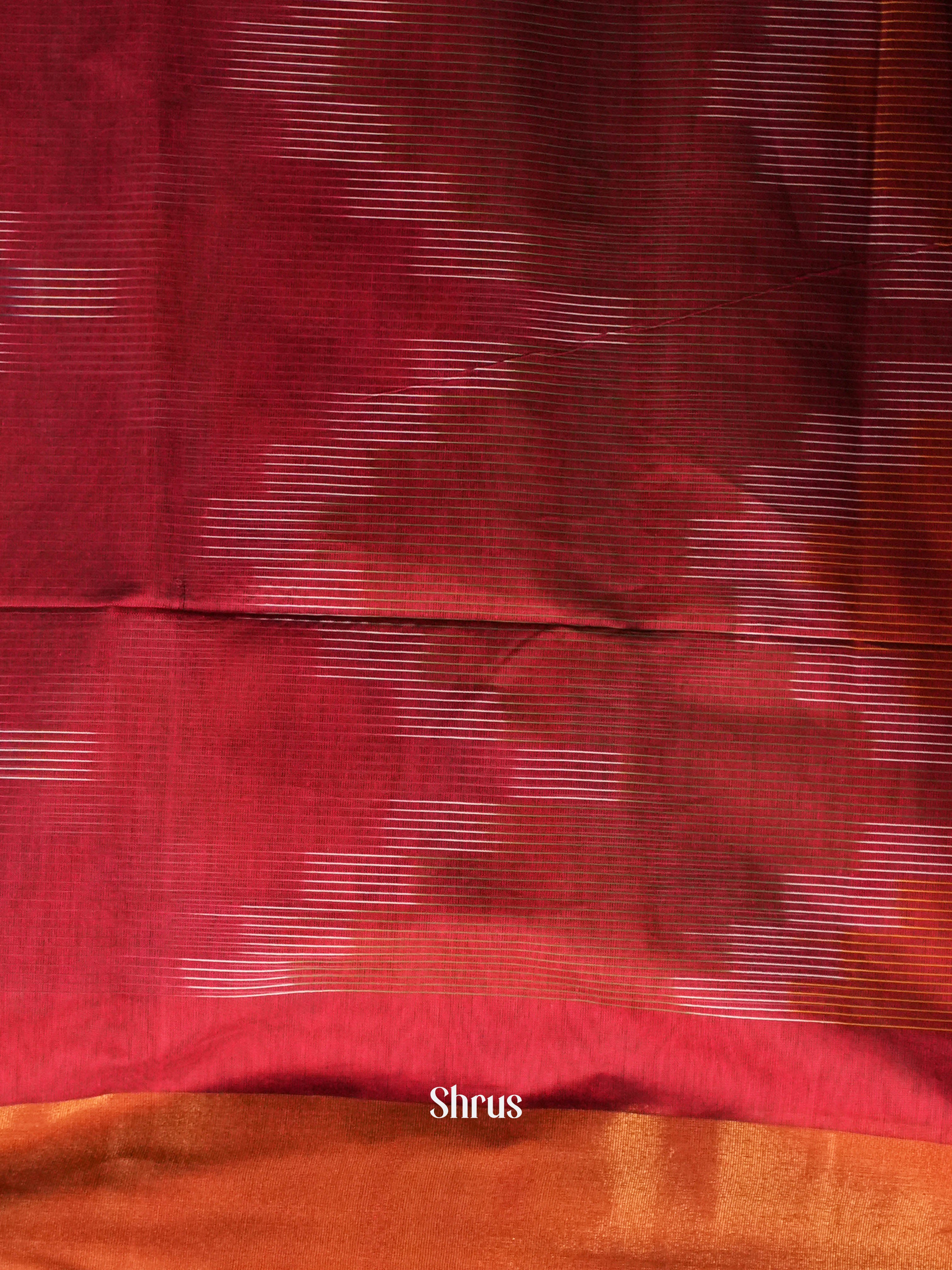 CHS10880 - Ikkat Kora Saree - Shop on ShrusEternity.com