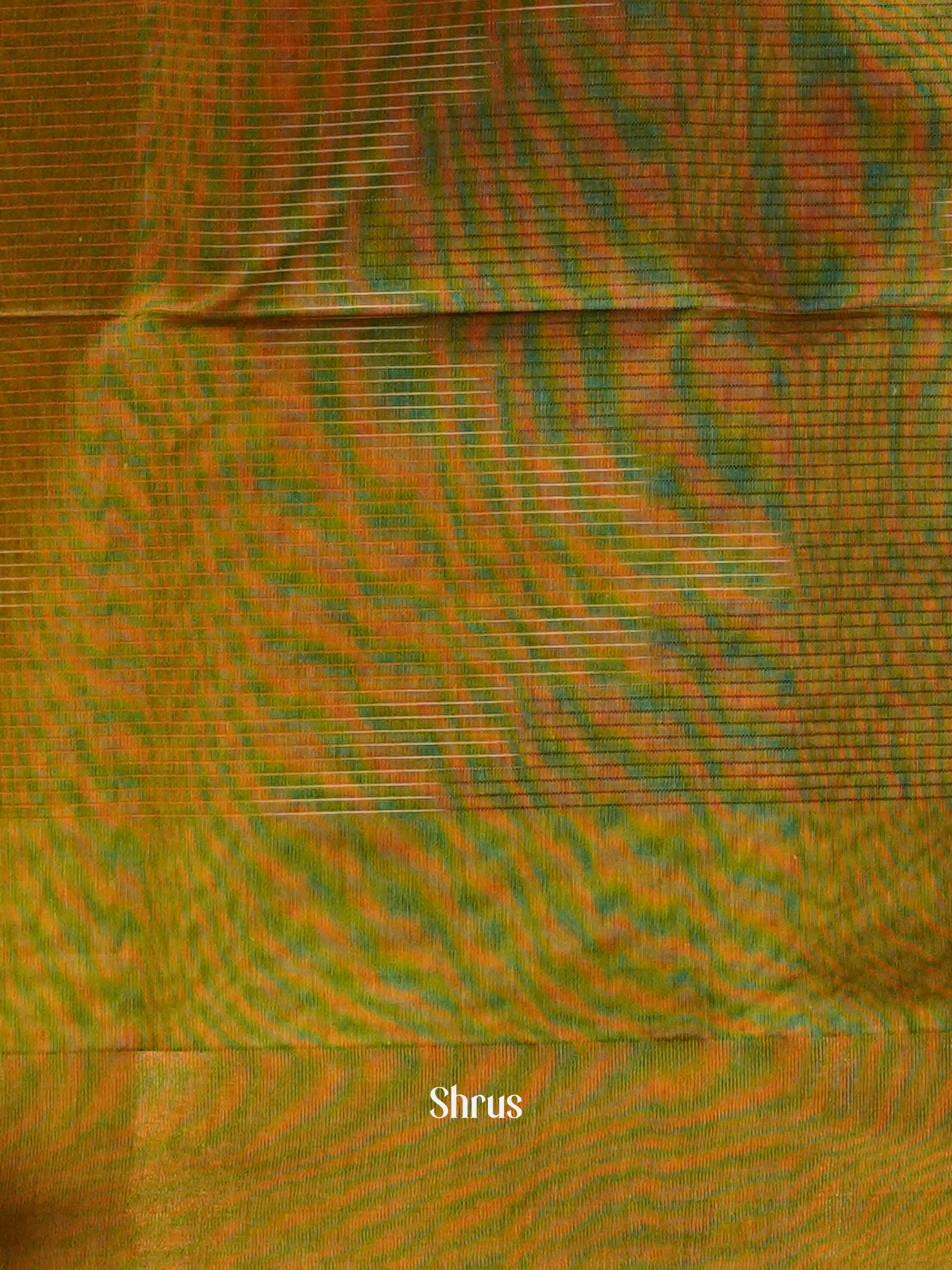 CHS10886 - Ikkat Kora Saree - Shop on ShrusEternity.com