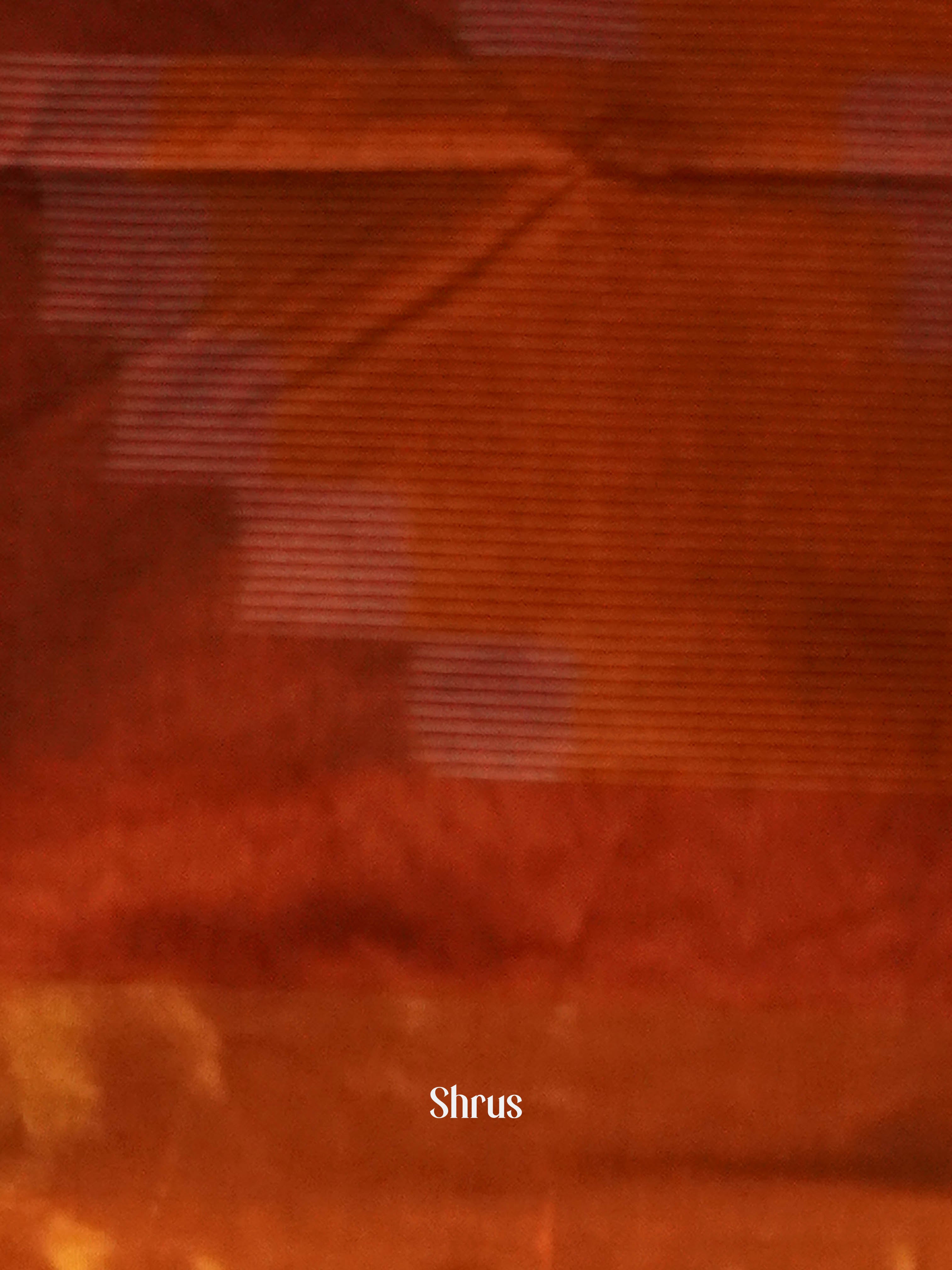 Red - Ikkat Kora Saree - Shop on ShrusEternity.com