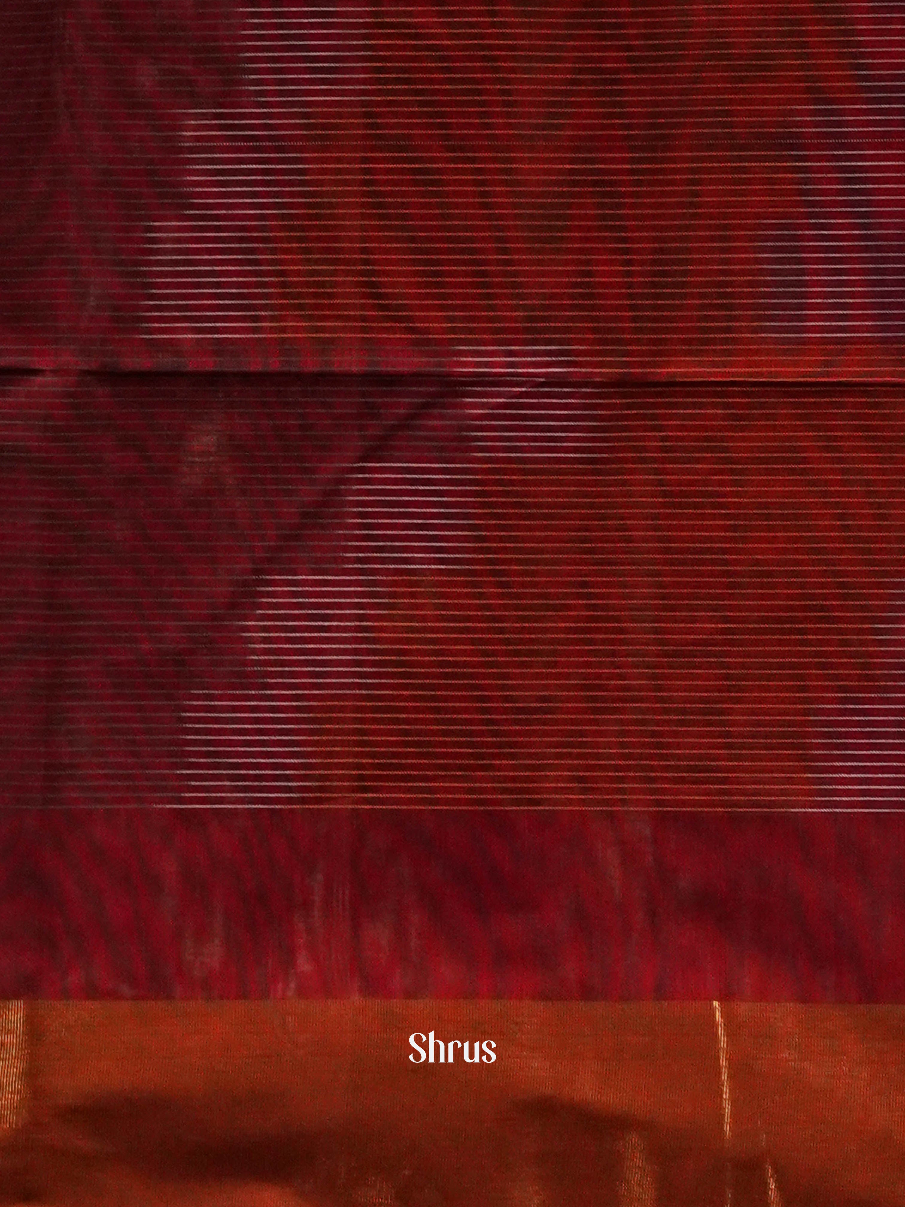 CHS10913 - Ikkat Kora Saree - Shop on ShrusEternity.com