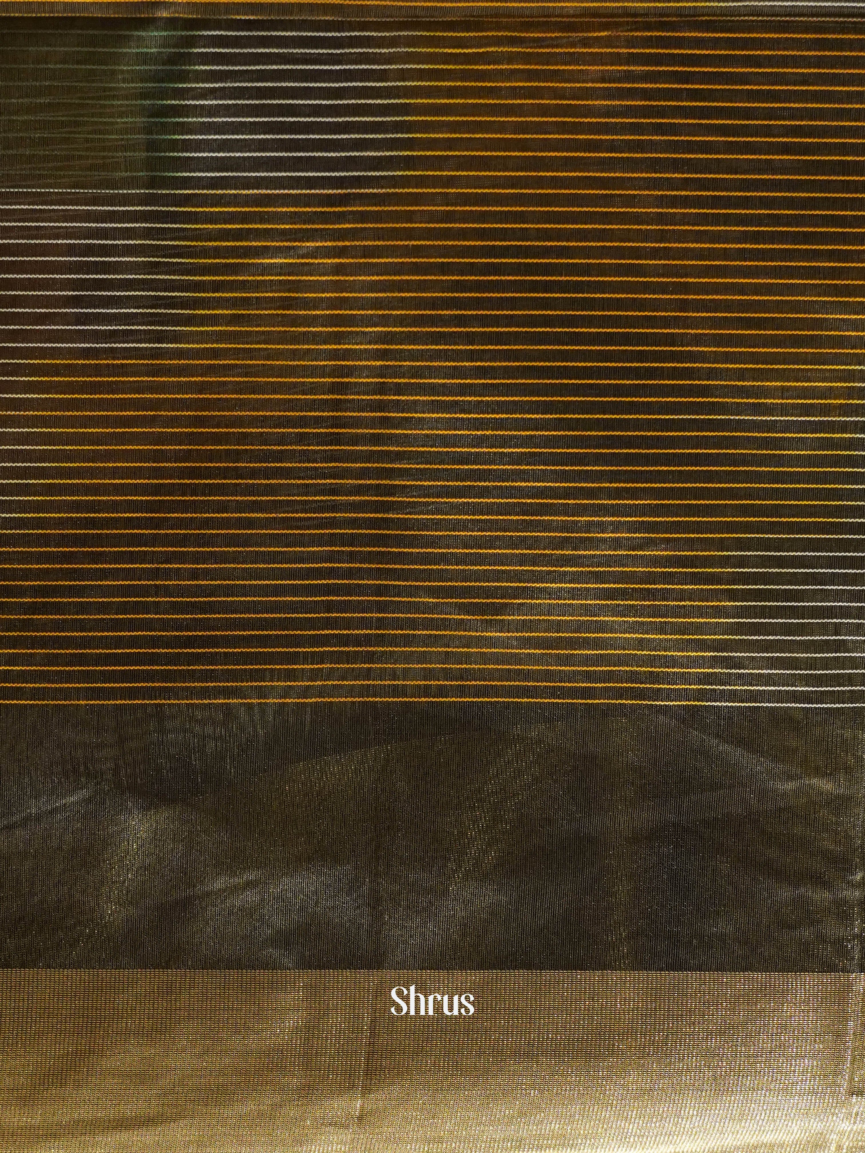Multicolour - Ikkat Kora Saree - Shop on ShrusEternity.com