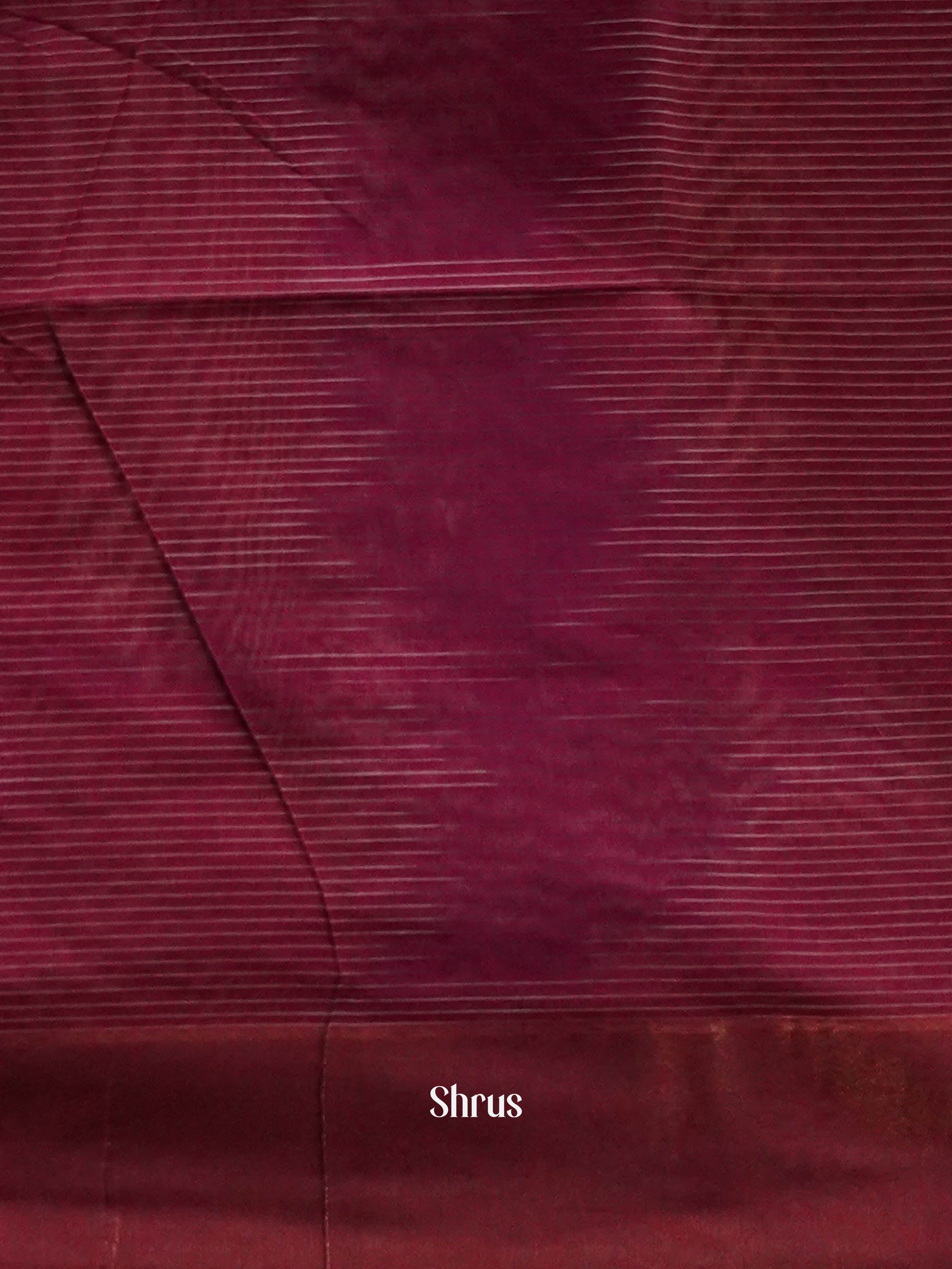 Purple & Brown - Ikkat Kora Saree - Shop on ShrusEternity.com