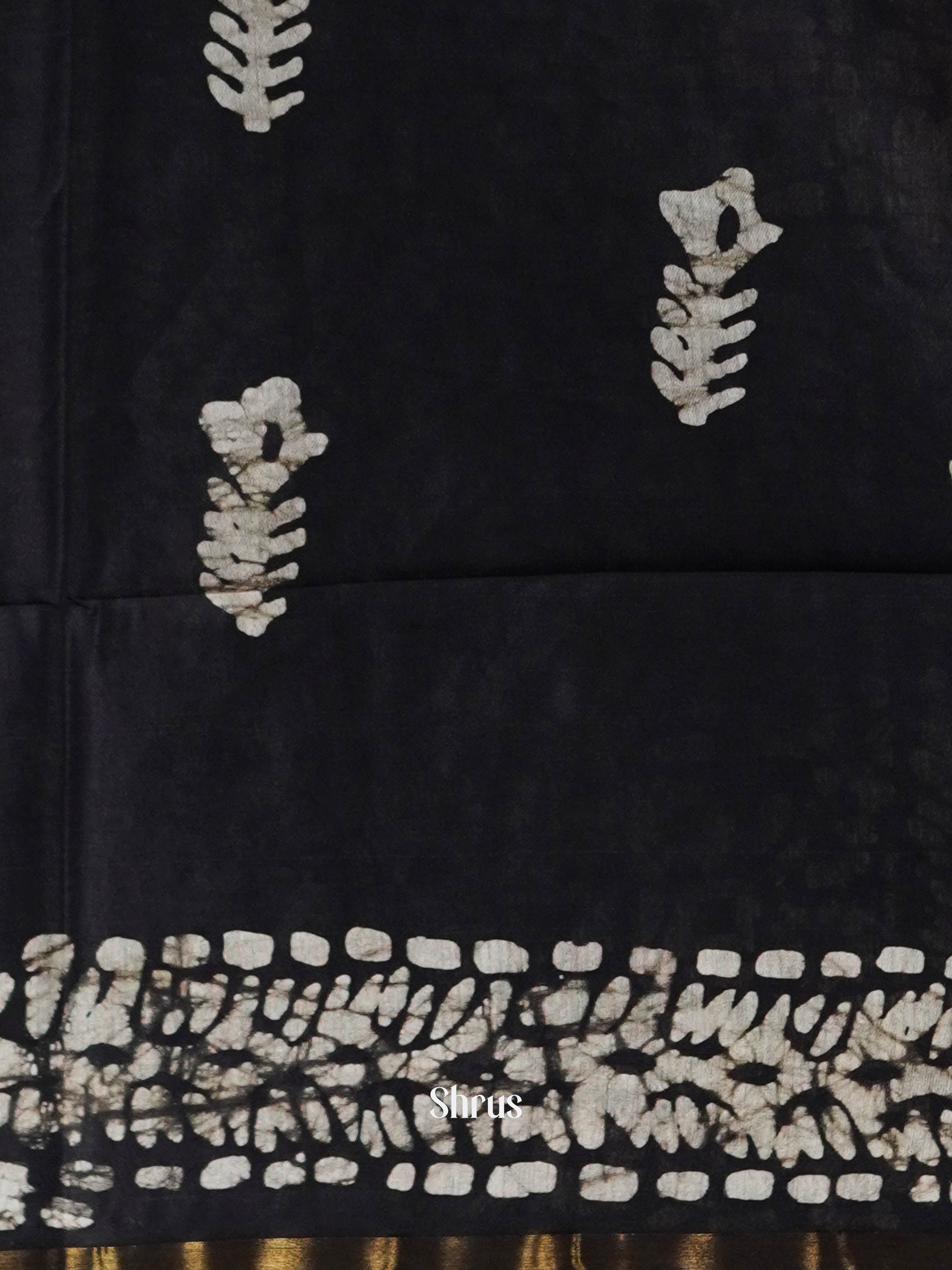 Pink & Black - Bhatik Saree - Shop on ShrusEternity.com