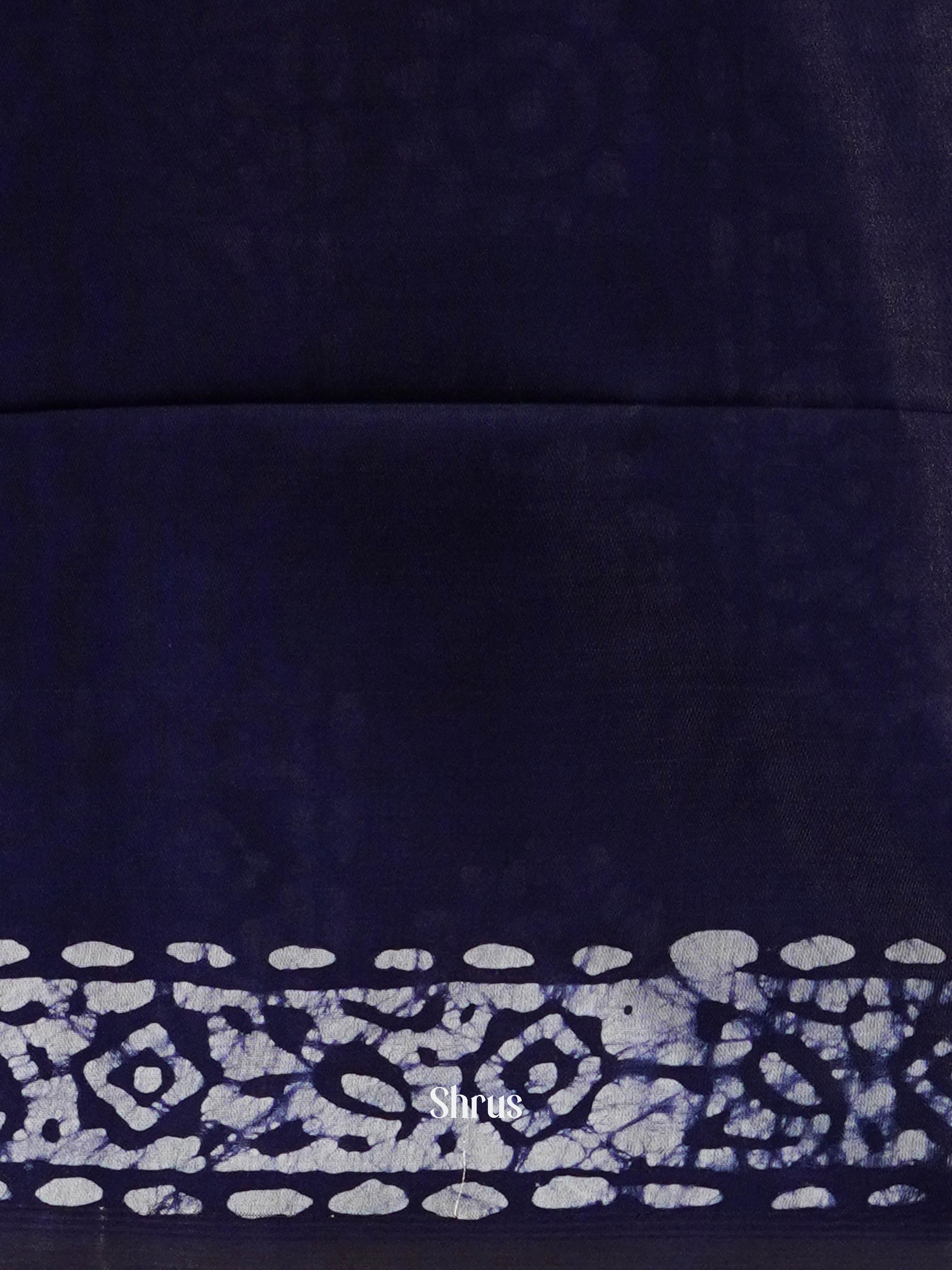 Red & Blue - Bhatik Saree - Shop on ShrusEternity.com