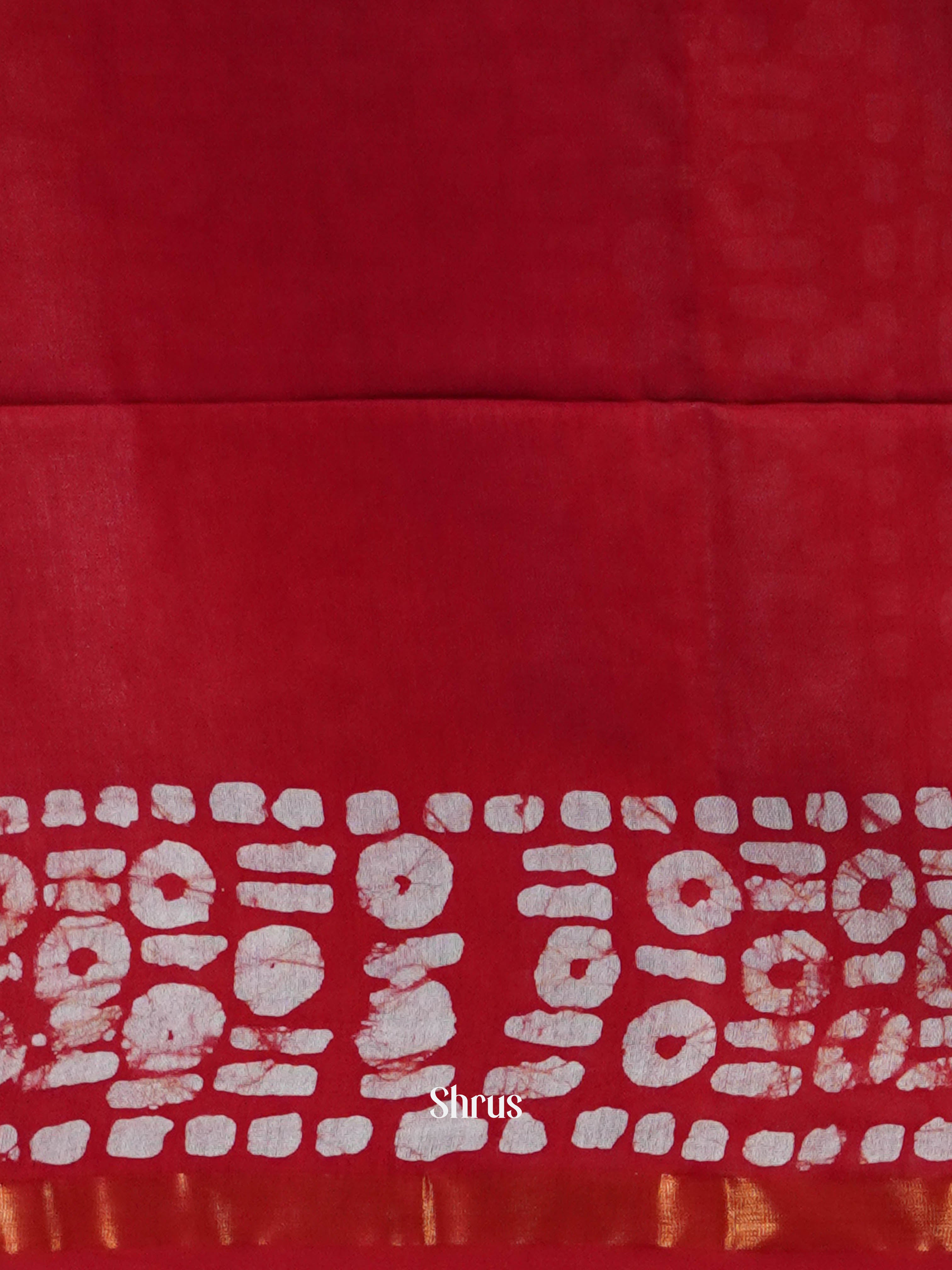 Green & Red - Bhatik Saree - Shop on ShrusEternity.com