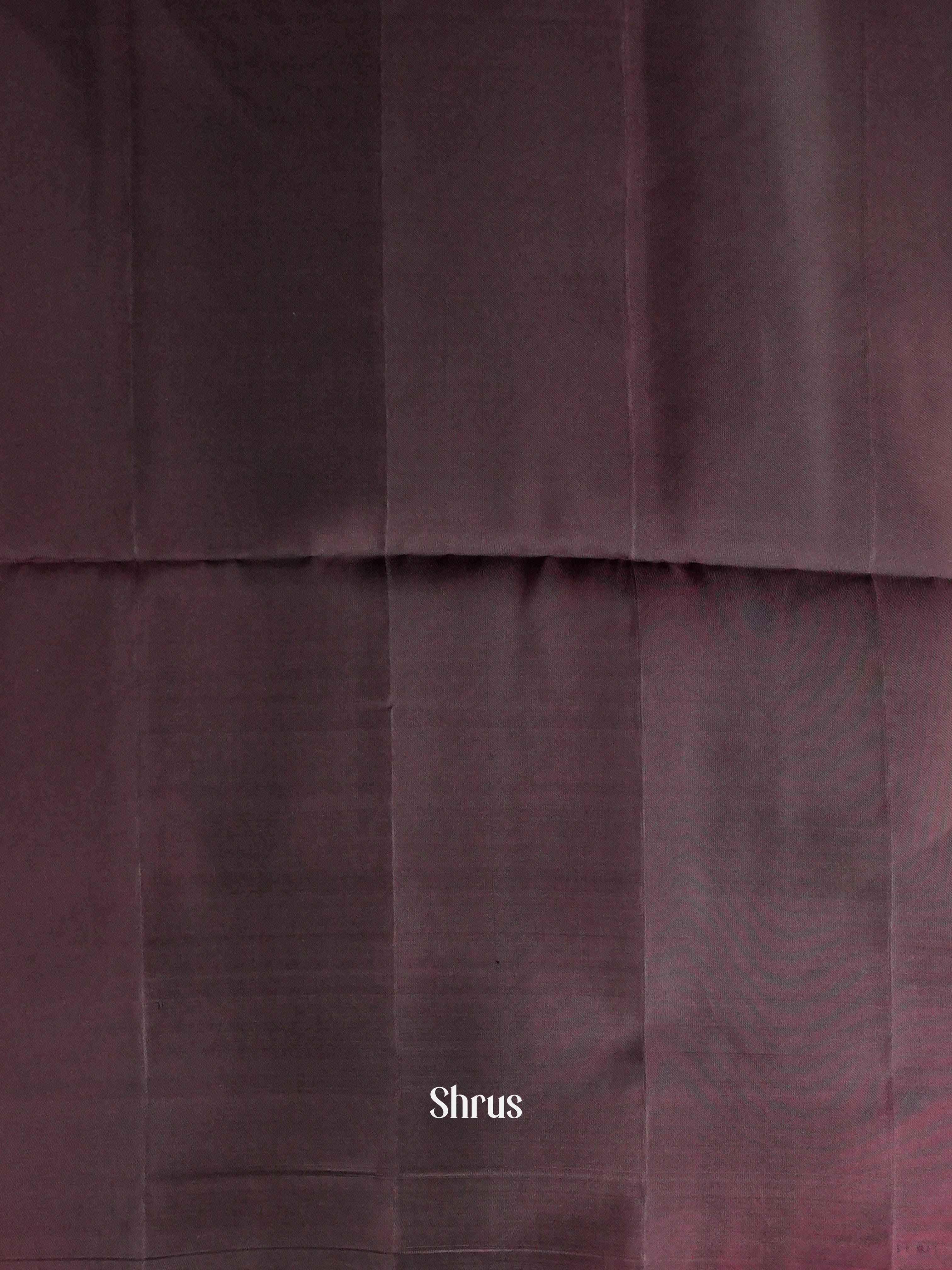 Dark Brown & Reddish Brown - Softsilk-halfpure Saree - Shop on ShrusEternity.com