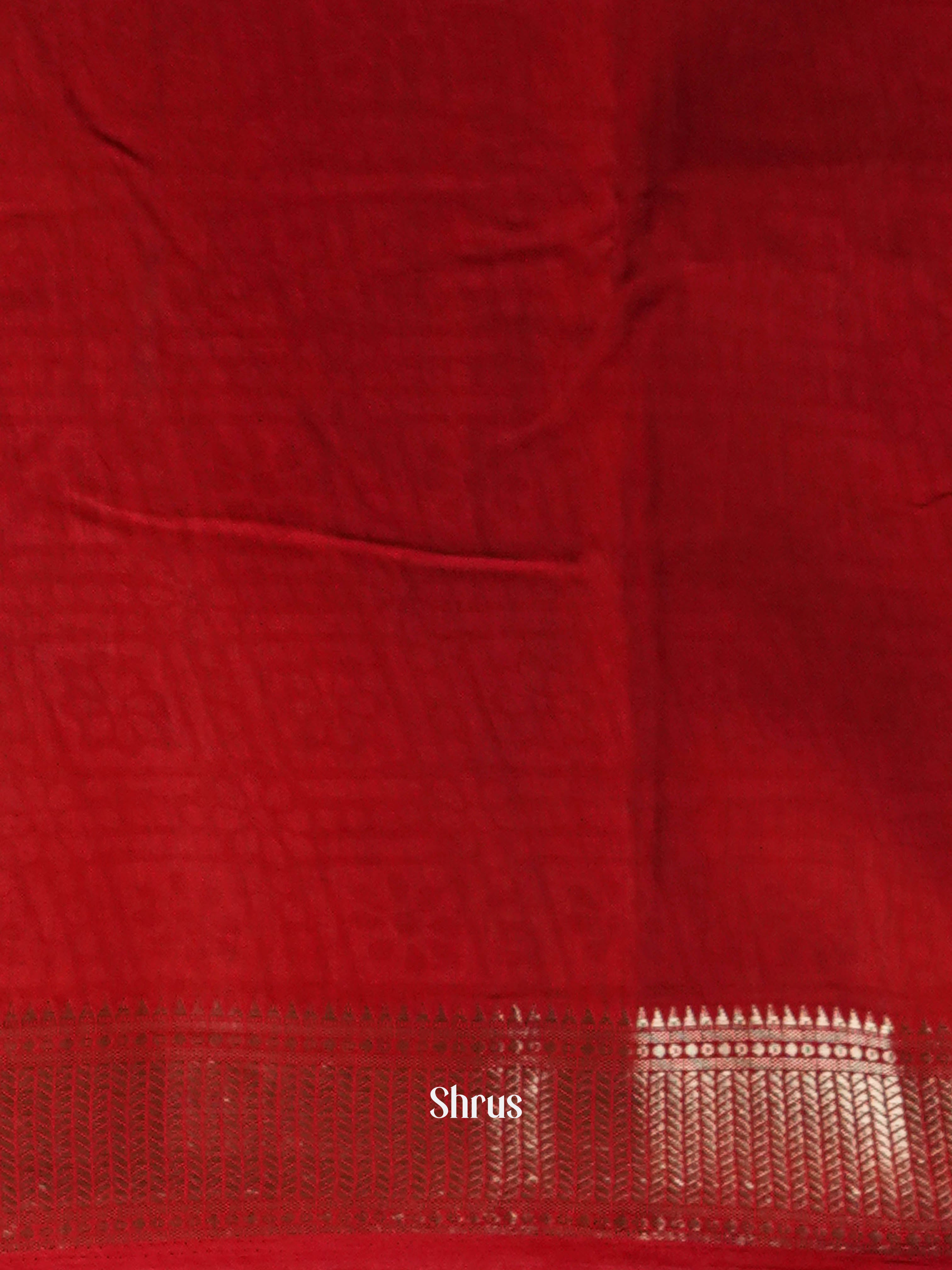 Black & Red - Art Modal Saree - Shop on ShrusEternity.com