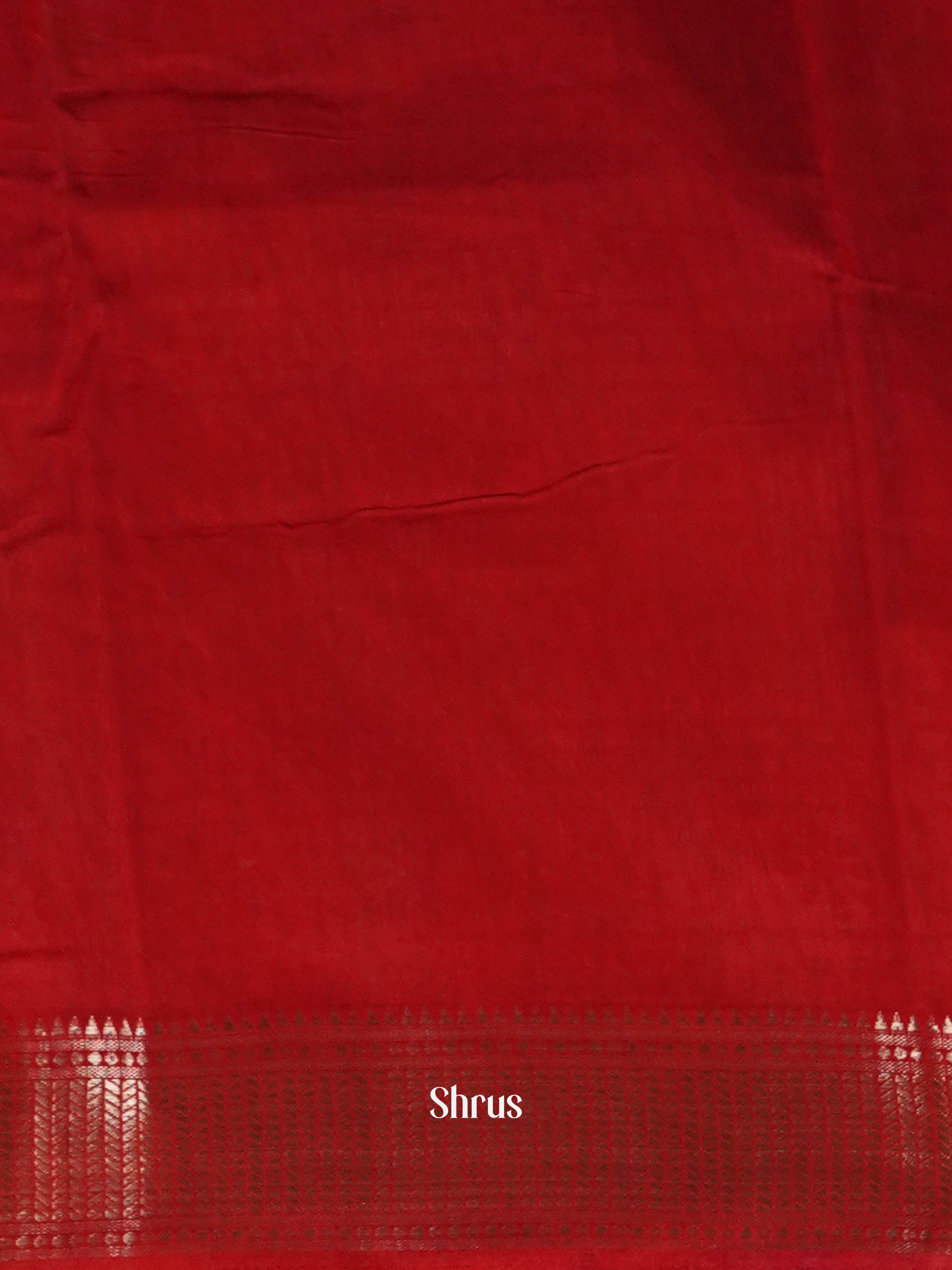 Black & Red - Art Modal Saree - Shop on ShrusEternity.com