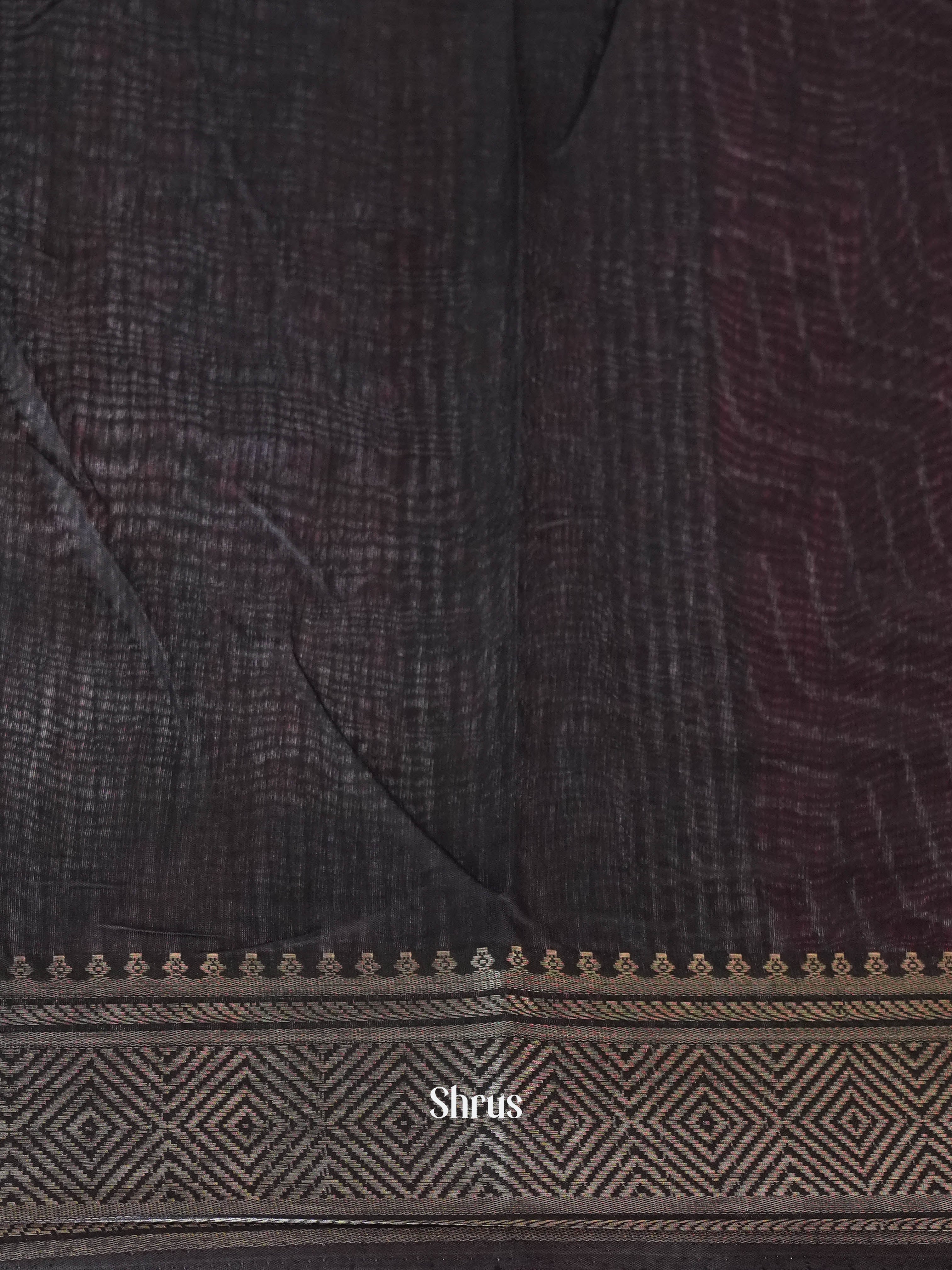 Red & Dark Brown - Art modal Saree - Shop on ShrusEternity.com