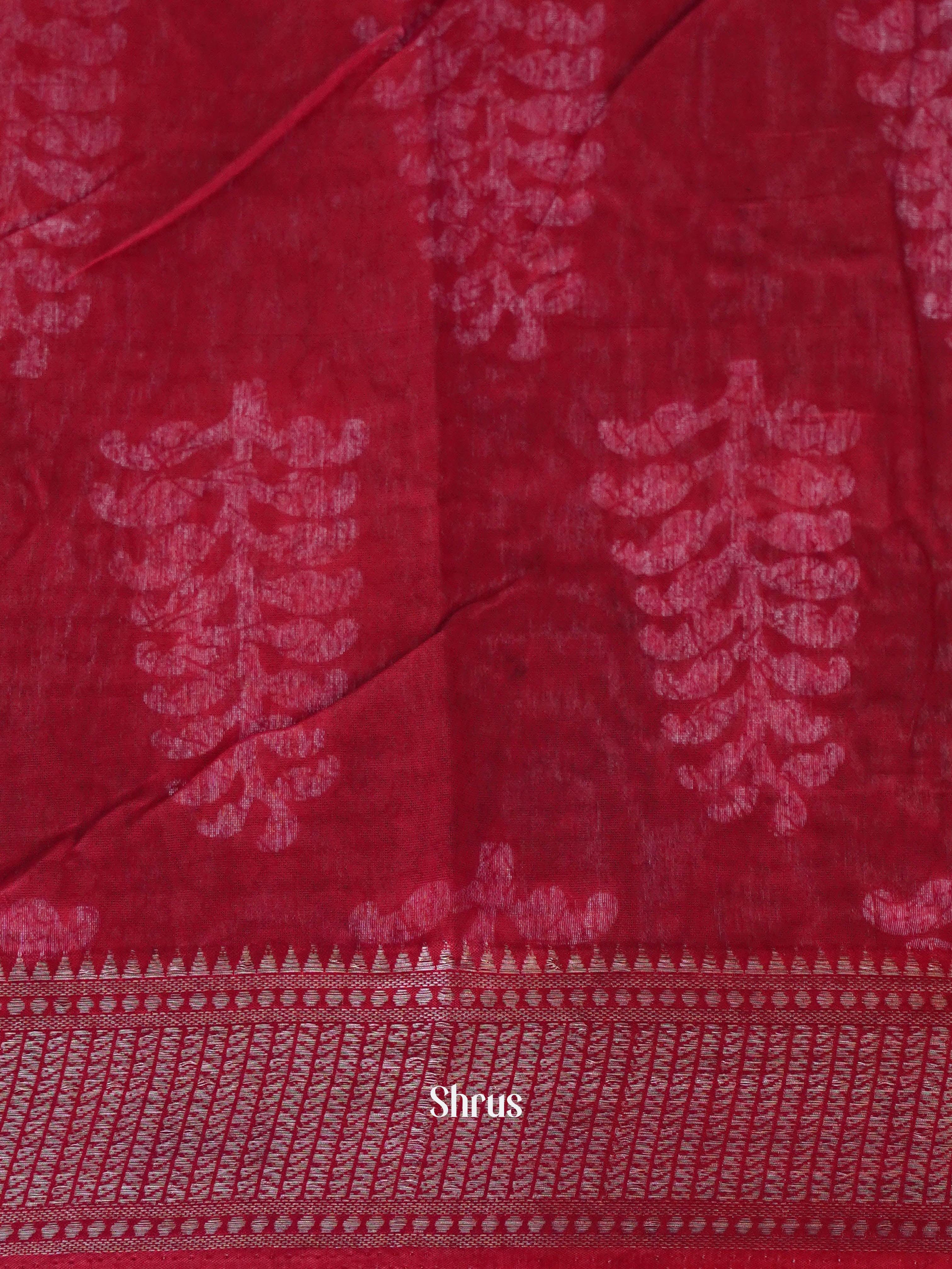 Black & Red - Art modal Saree - Shop on ShrusEternity.com