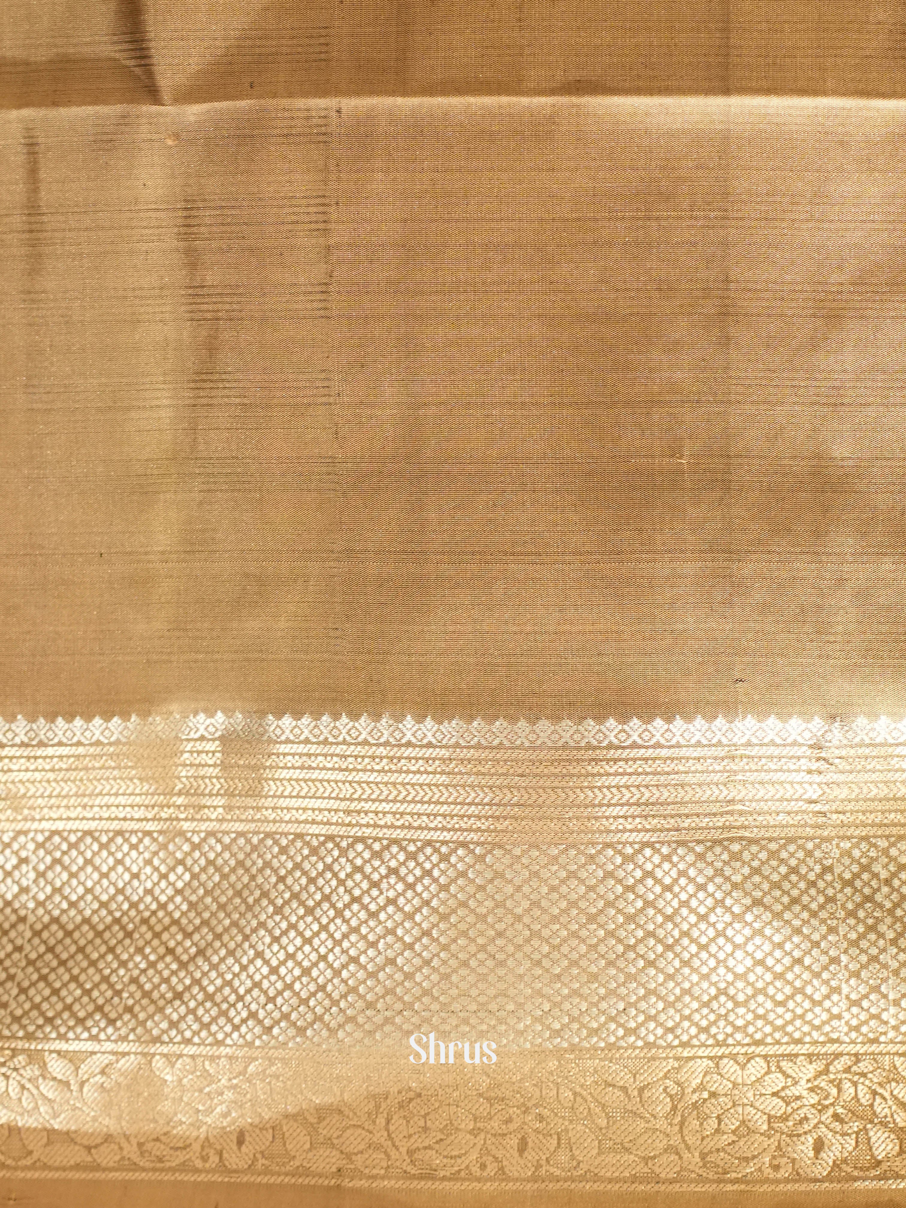Green & Dull Gold - Soft Silk Saree - Shop on ShrusEternity.com