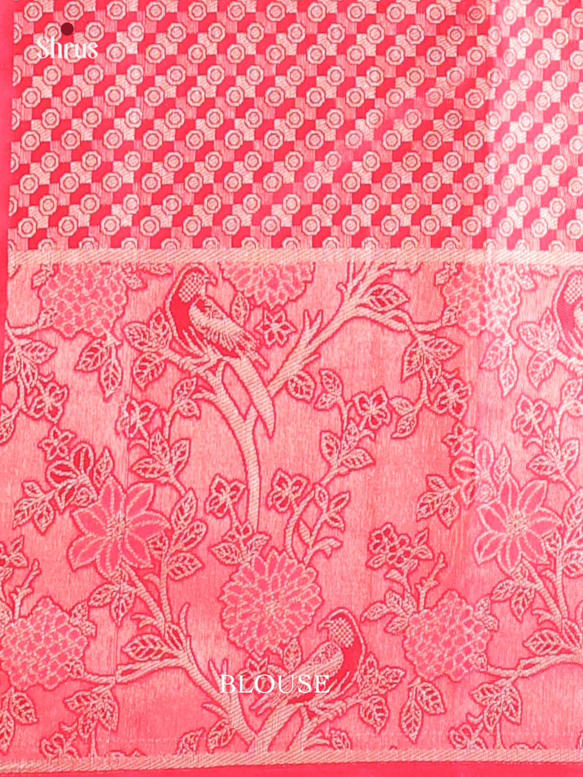 Yellow and Pink Kanchipuram silk Saree with Zari Woven Floral Brocade Design-2