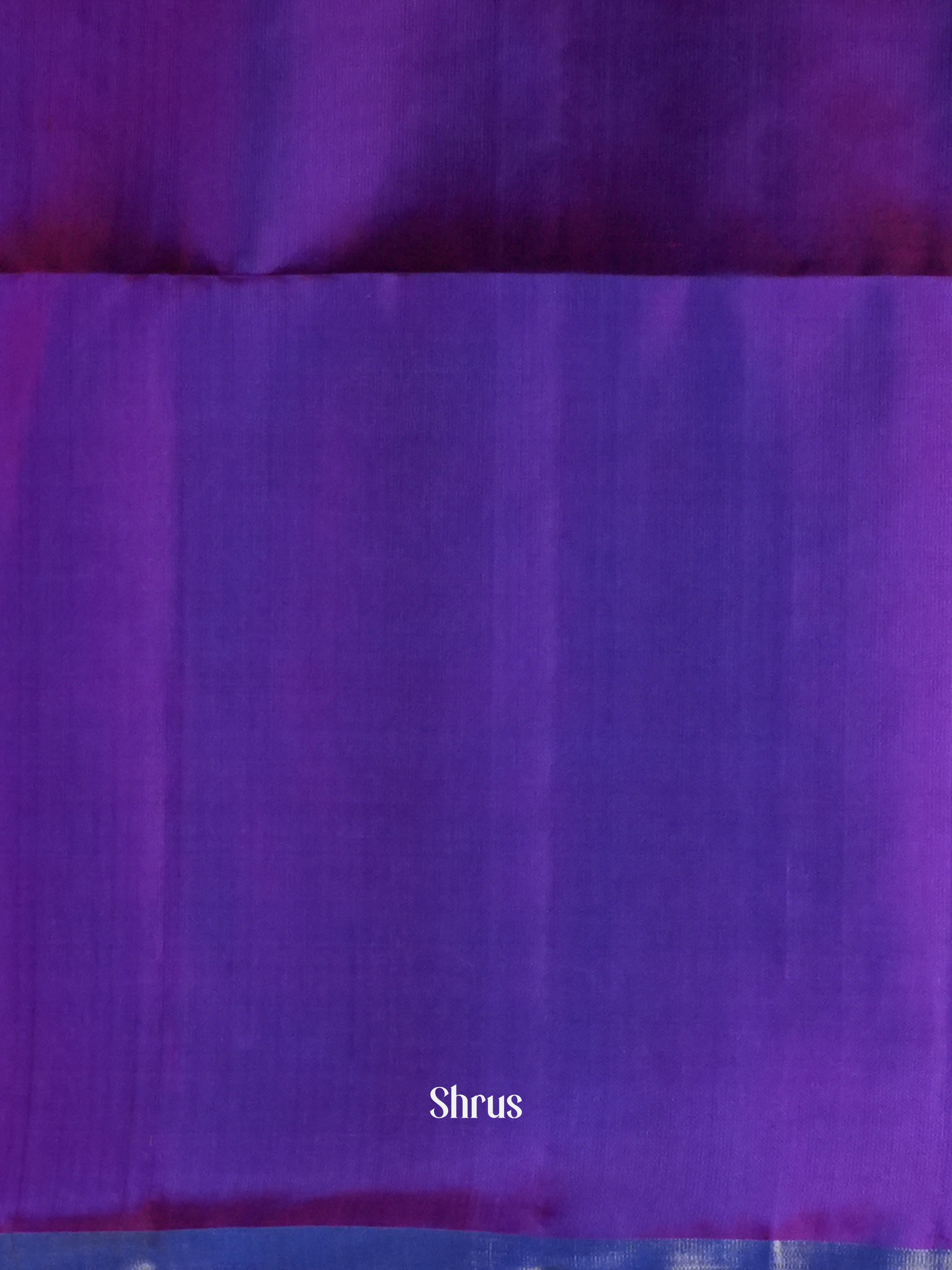 Double Shaded Purple - Soft Silk Saree - Shop on ShrusEternity.com