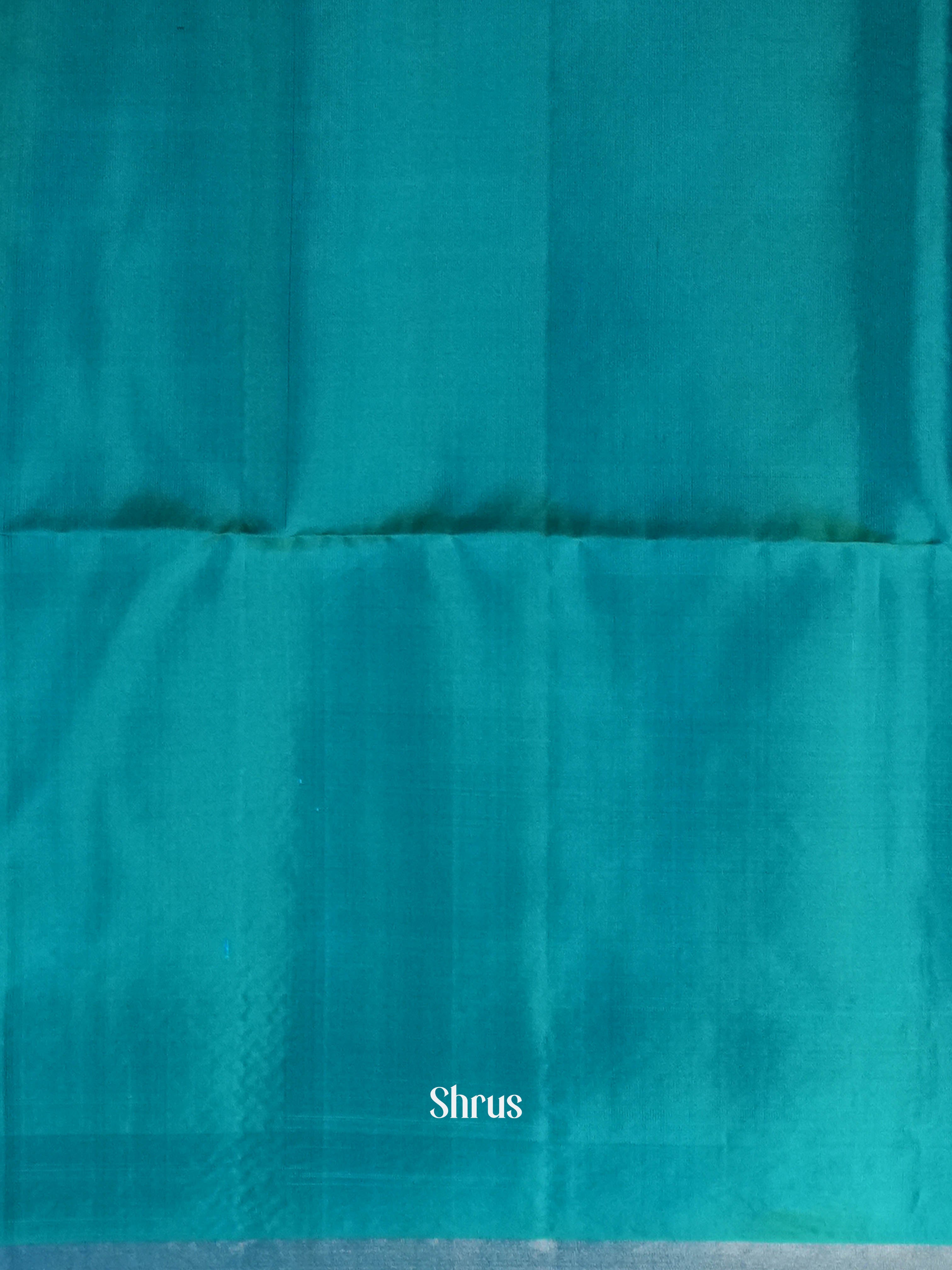 Dark Brown & Fancy Blue - Soft Silk Saree - Shop on ShrusEternity.com