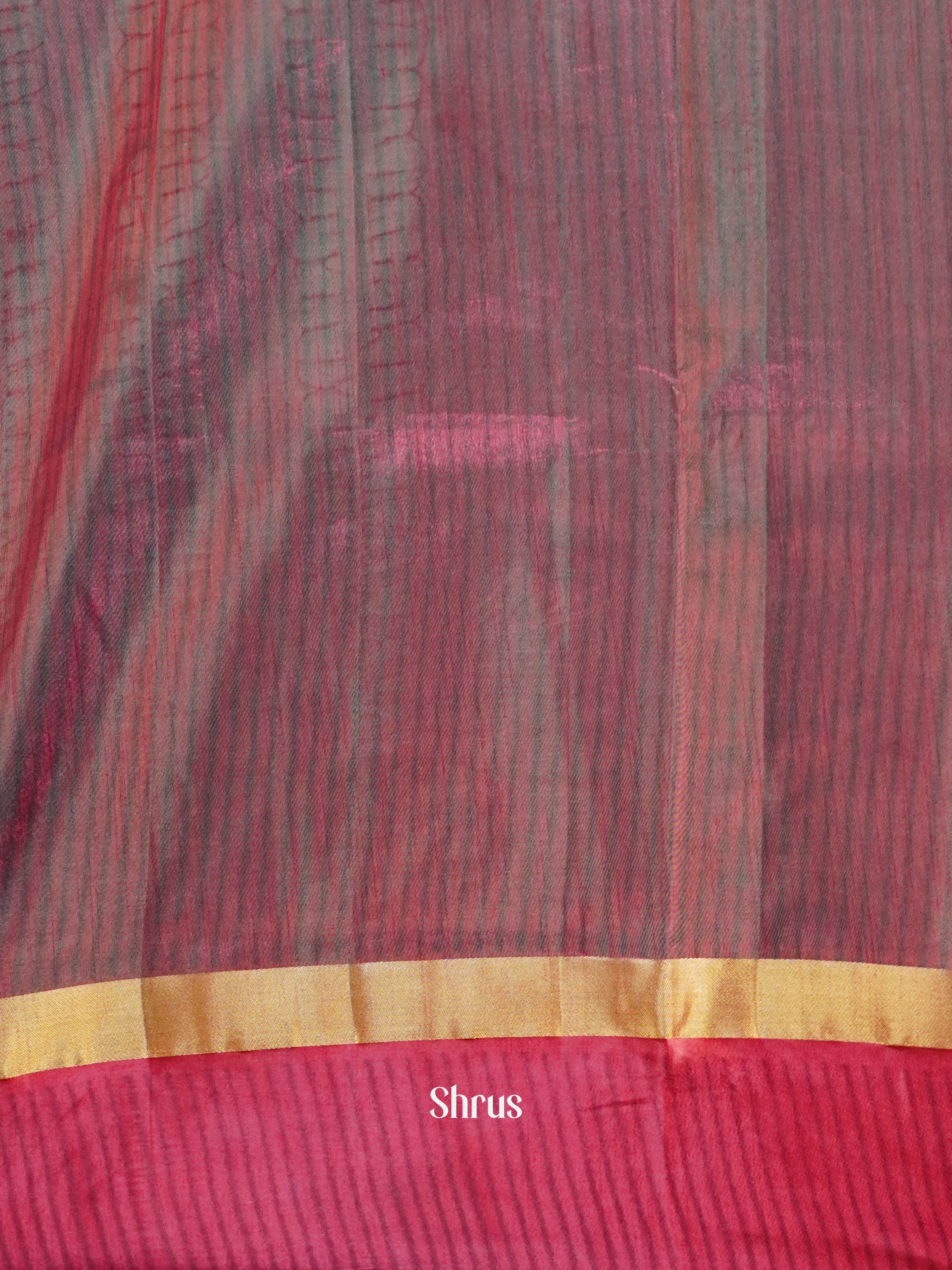 Green & Red - Semi Patola Saree - Shop on ShrusEternity.com