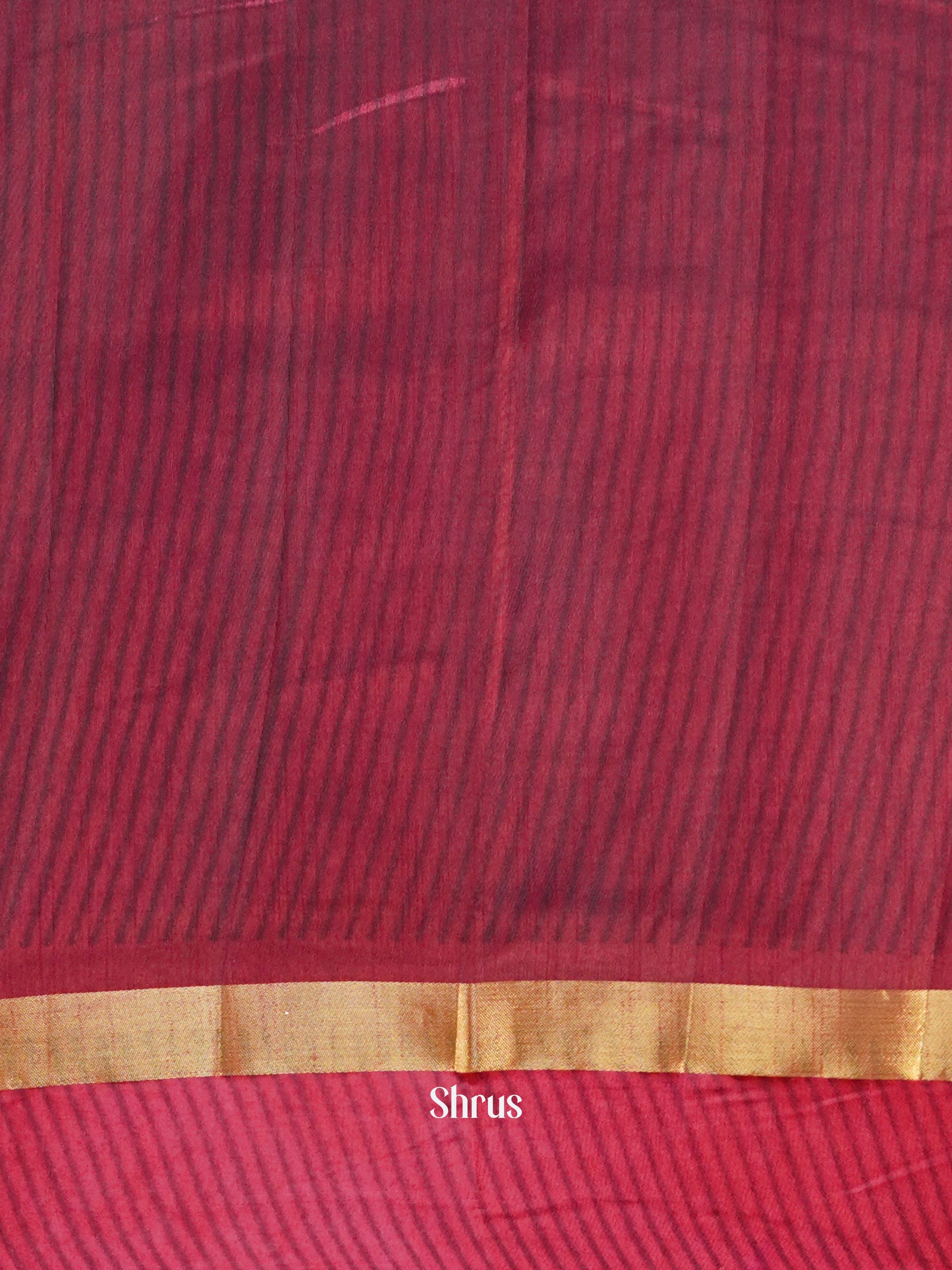Black & Maroon - Semi Patola Saree - Shop on ShrusEternity.com
