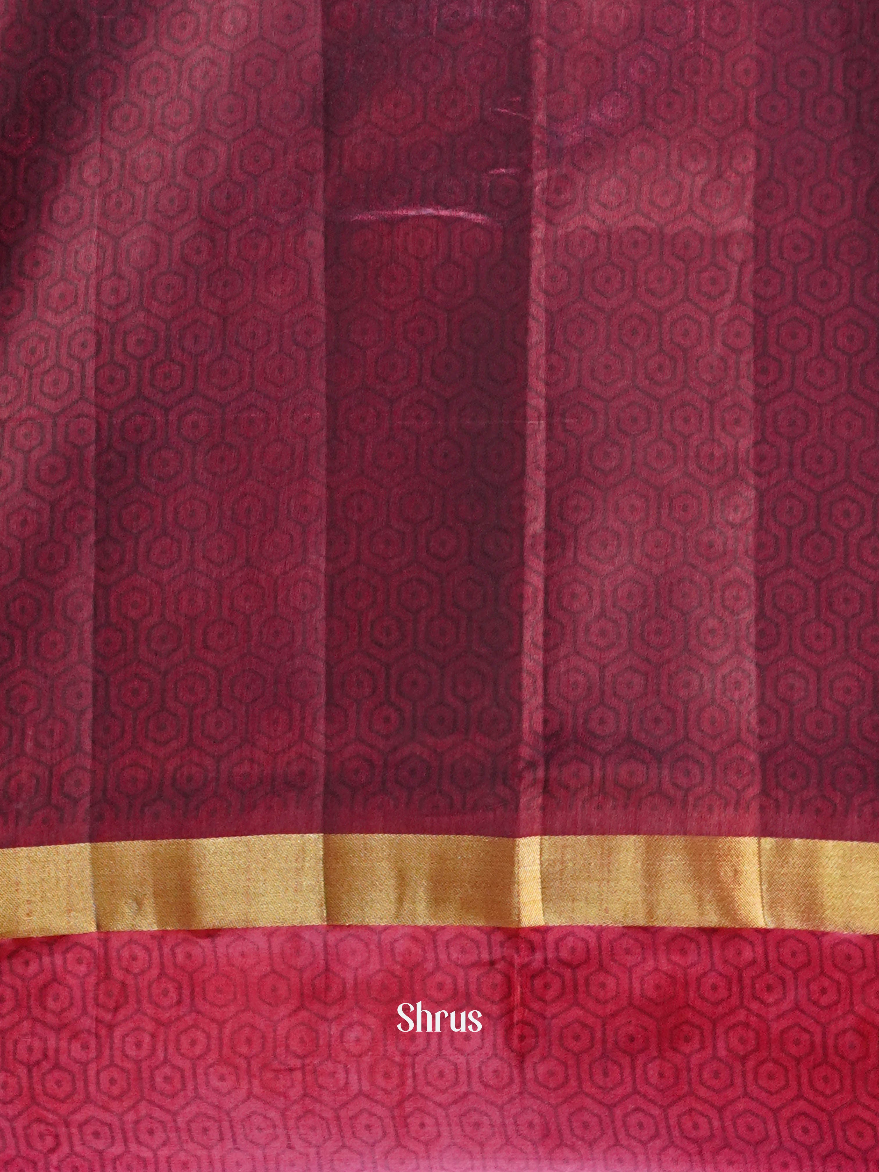 Black & Maroon - Semi Patola Saree - Shop on ShrusEternity.com