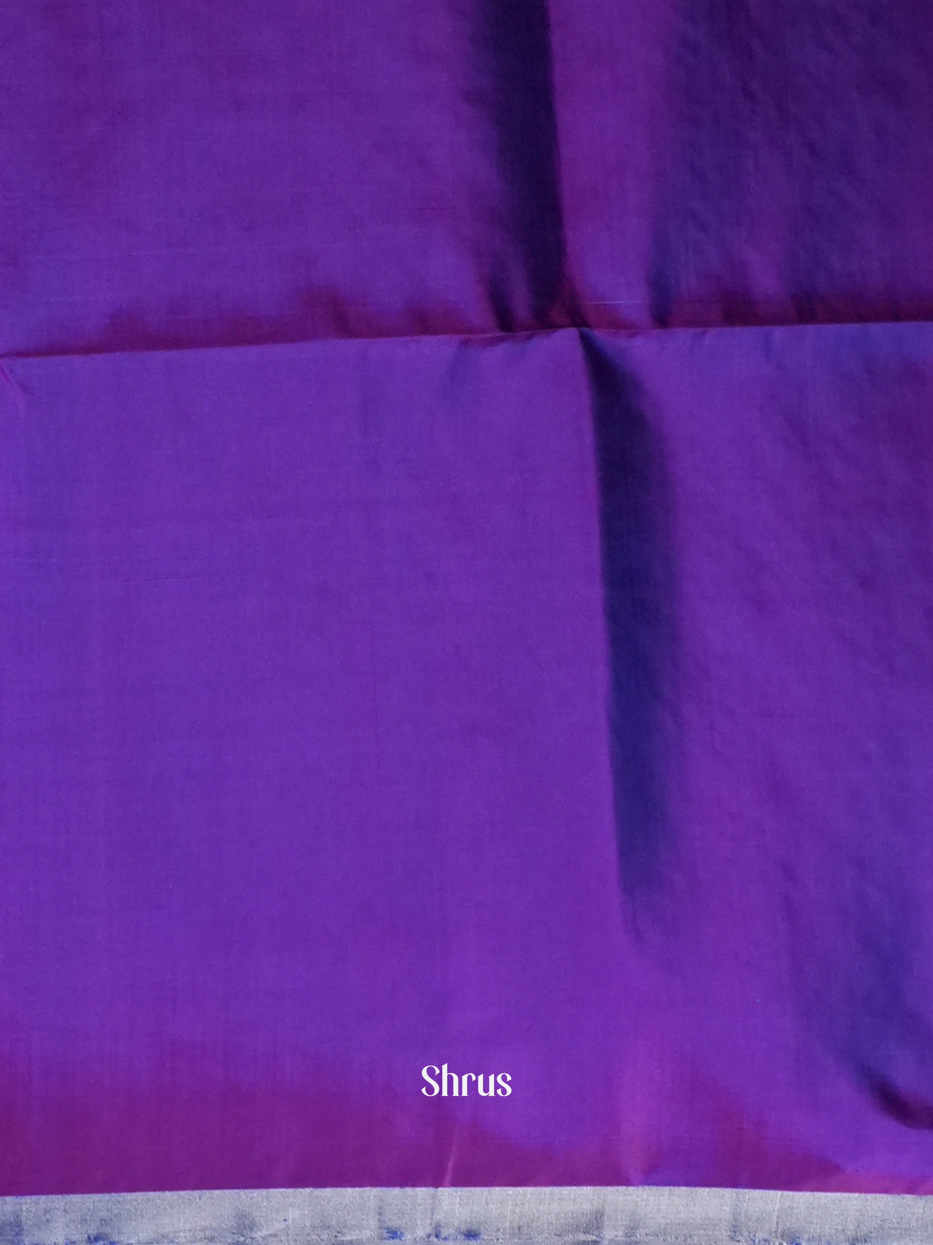 Purple - Soft Silk Saree - Shop on ShrusEternity.com