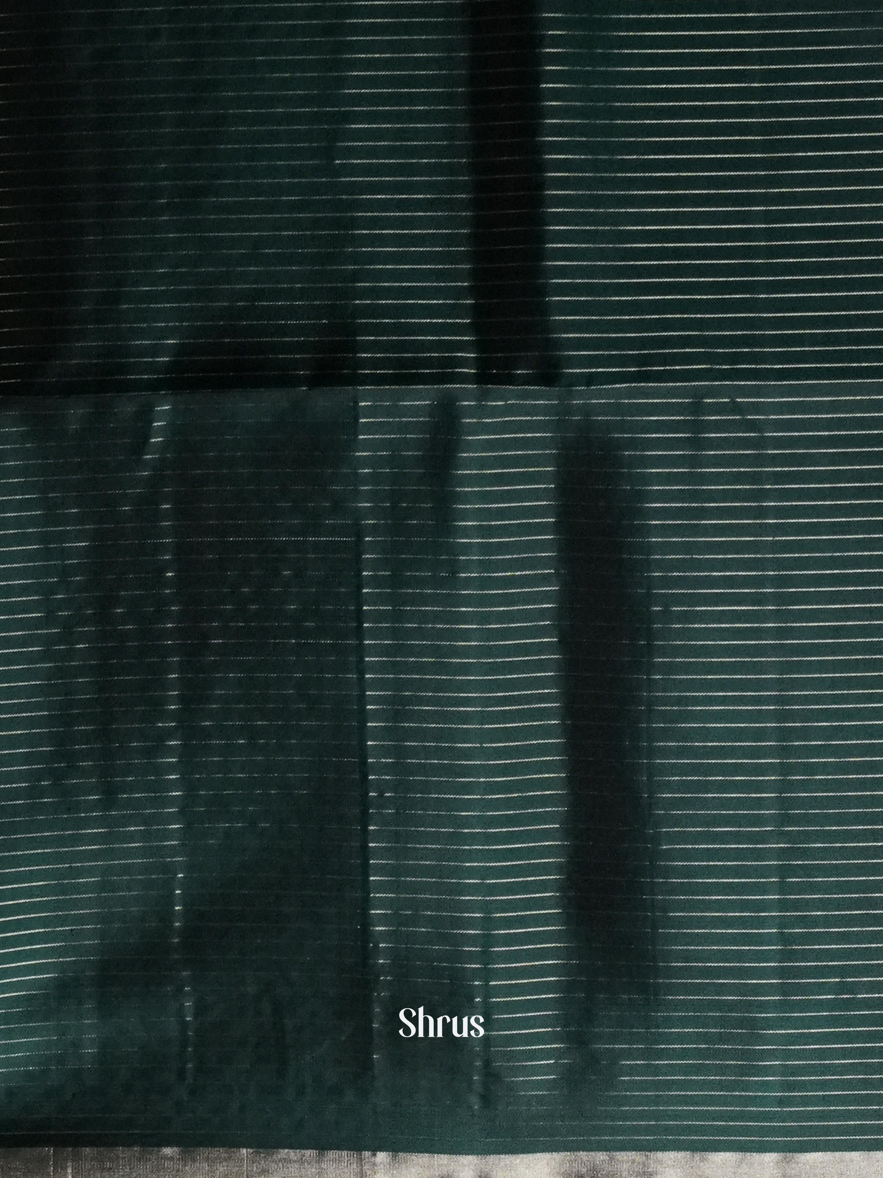 Golden Brown & Dark Green - Soft Silk Saree - Shop on ShrusEternity.com