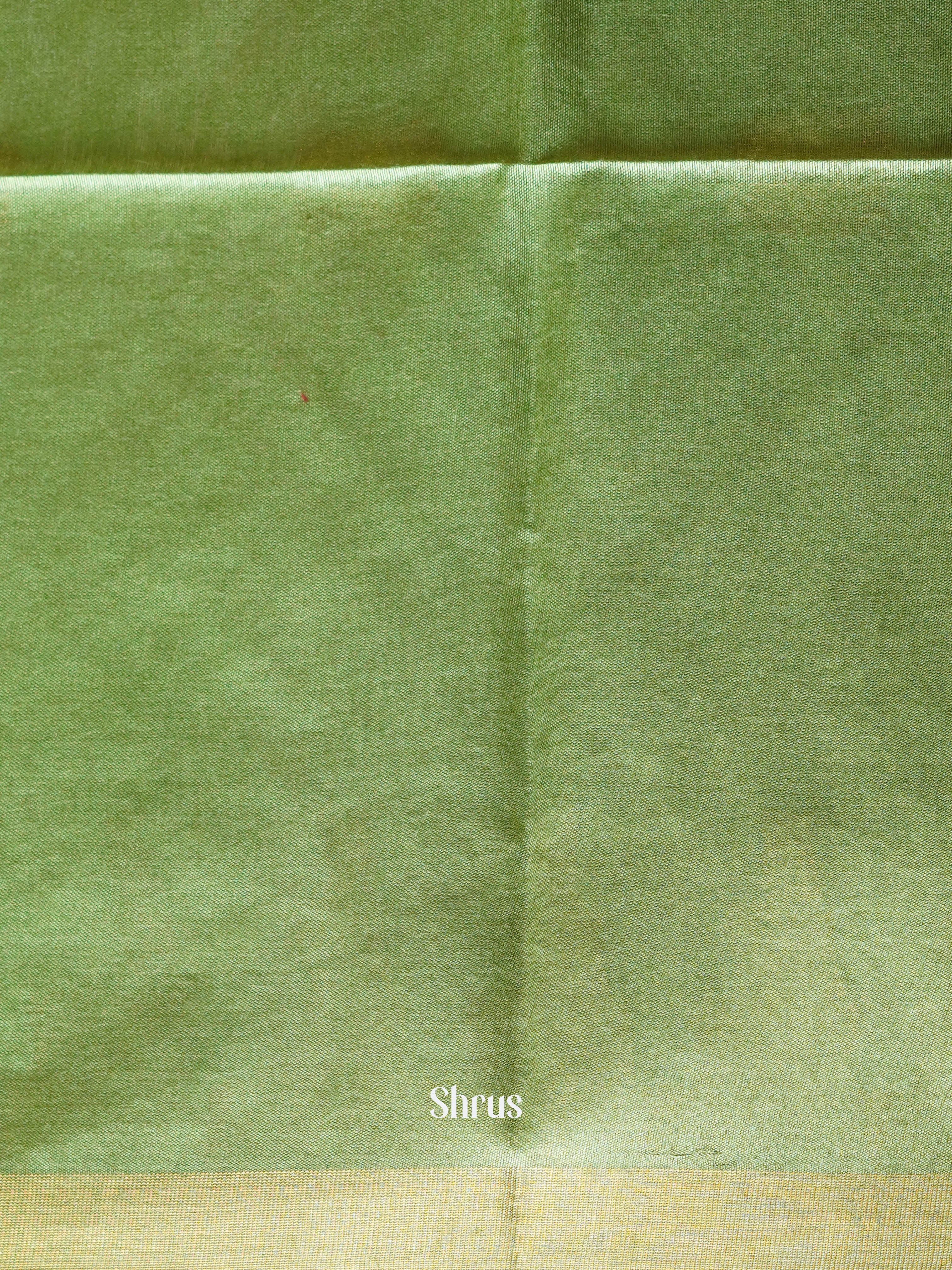 Red & Green - Semi Tussar Saree - Shop on ShrusEternity.com