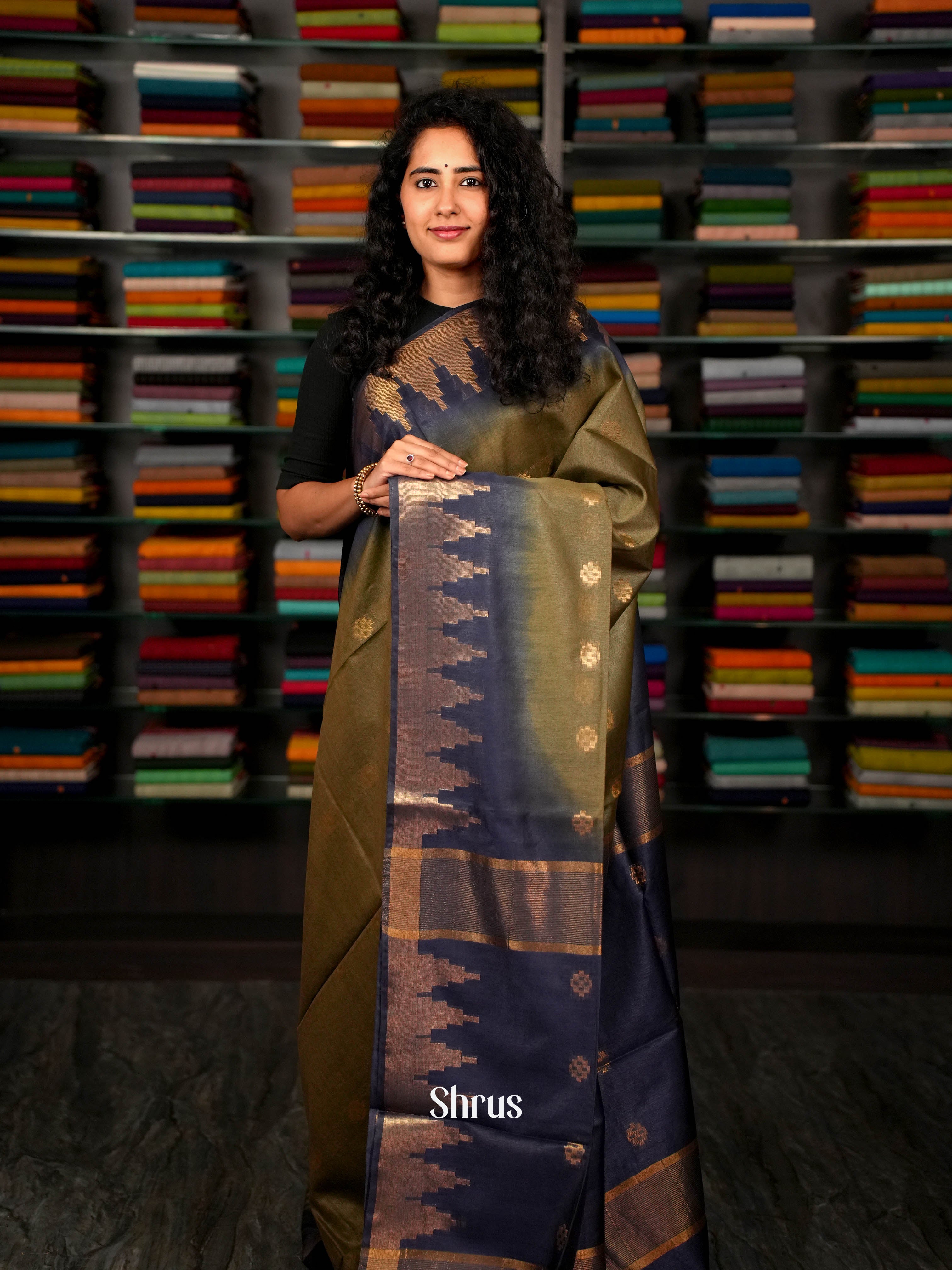 CHS23103 - Semi Tussar Saree - Shop on ShrusEternity.com