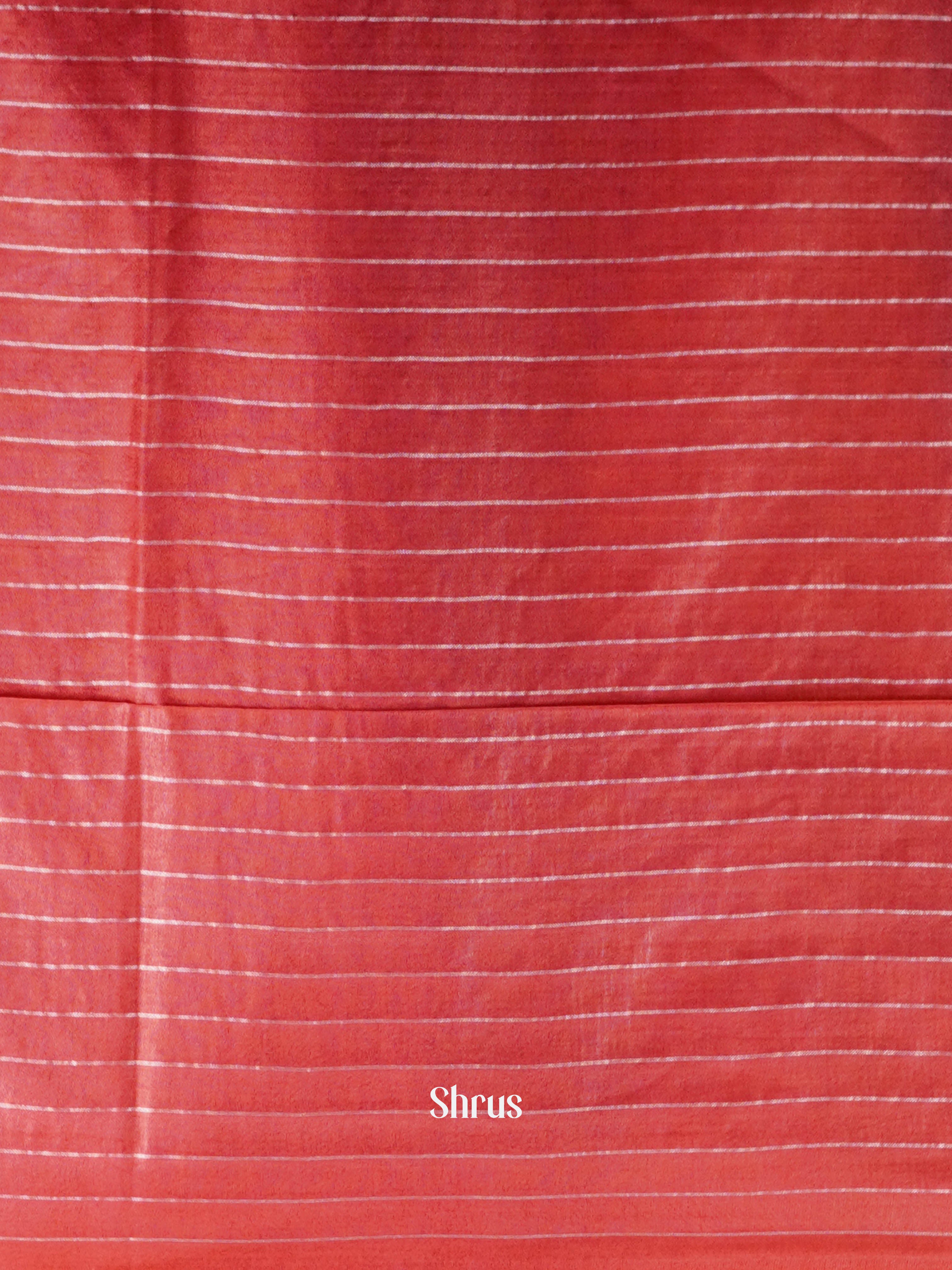 Grey & Pink - Semi Tussar Saree - Shop on ShrusEternity.com