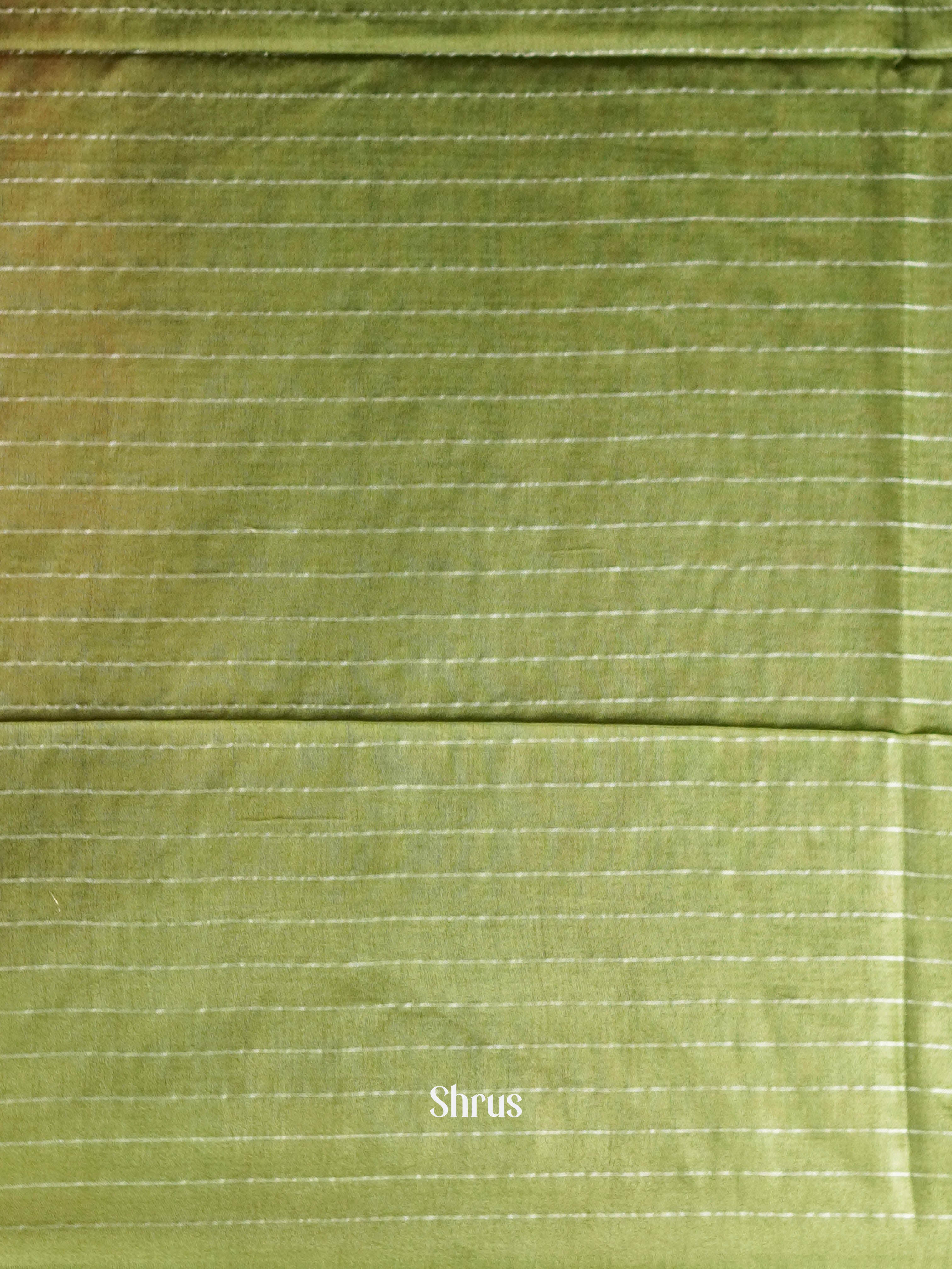 Green & Pink - Semi Tussar Saree - Shop on ShrusEternity.com