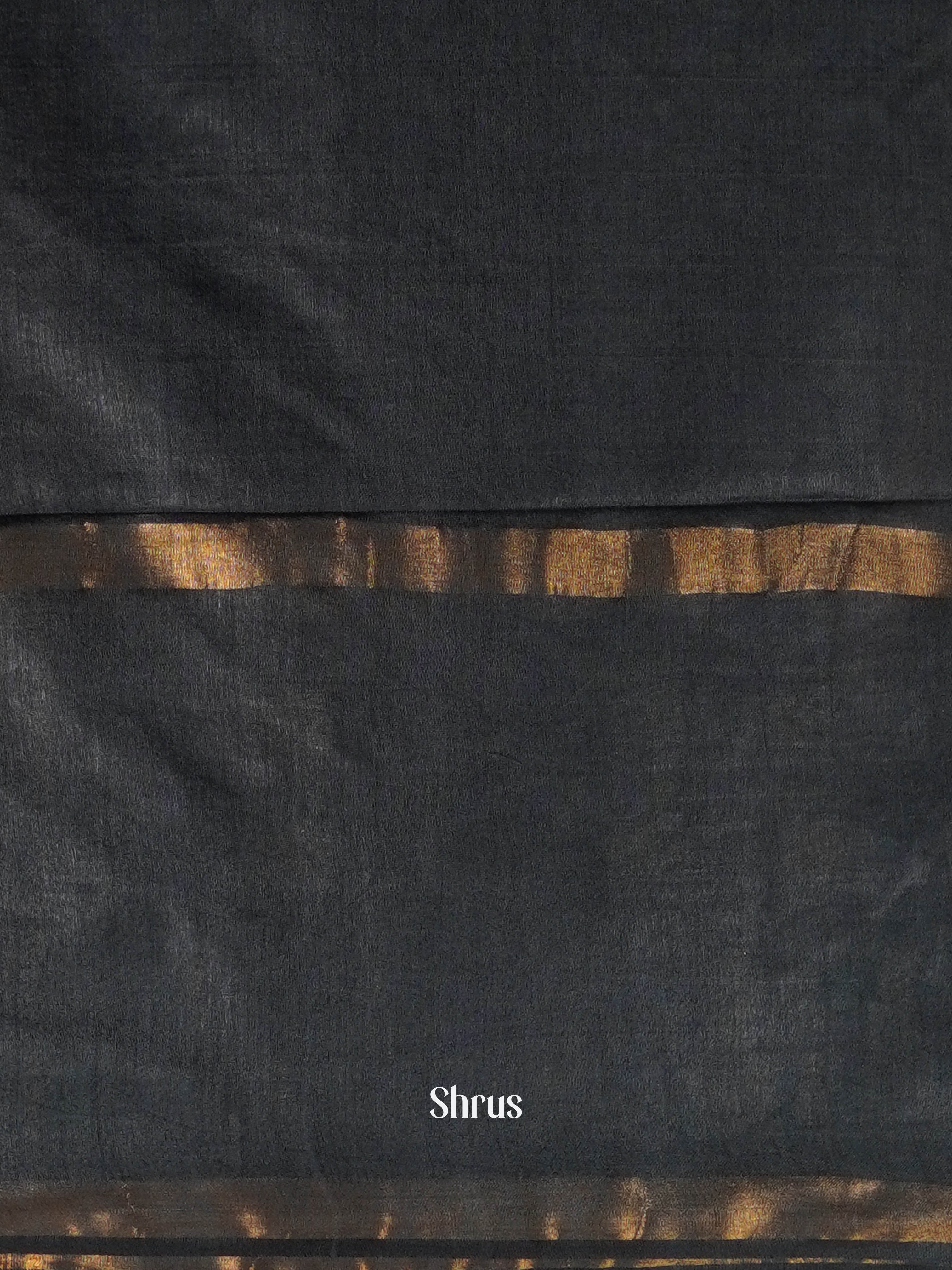 Blue & Grey- Semi Tussar Saree - Shop on ShrusEternity.com