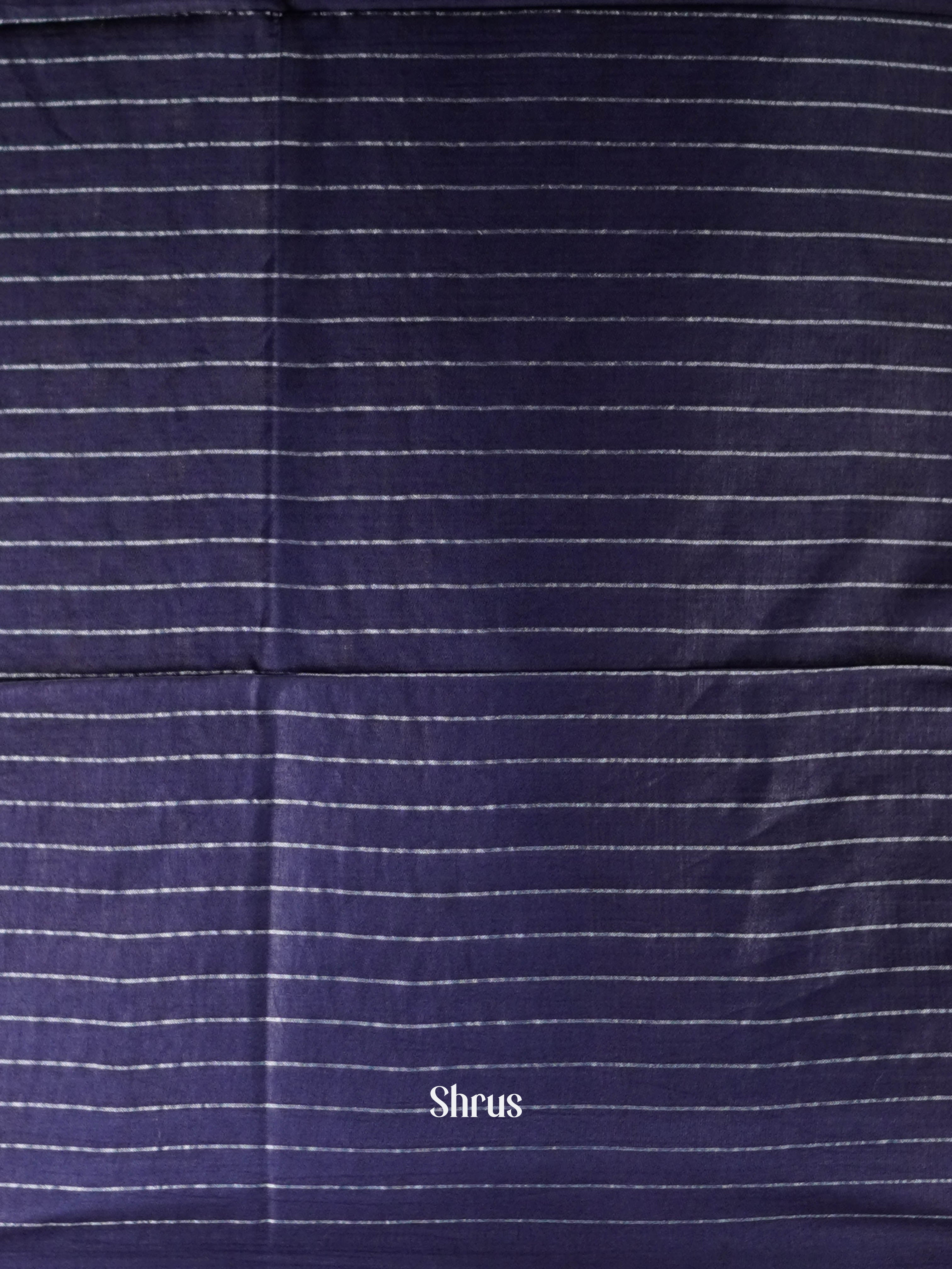 Blue & Brown - Semi Tussar Saree - Shop on ShrusEternity.com