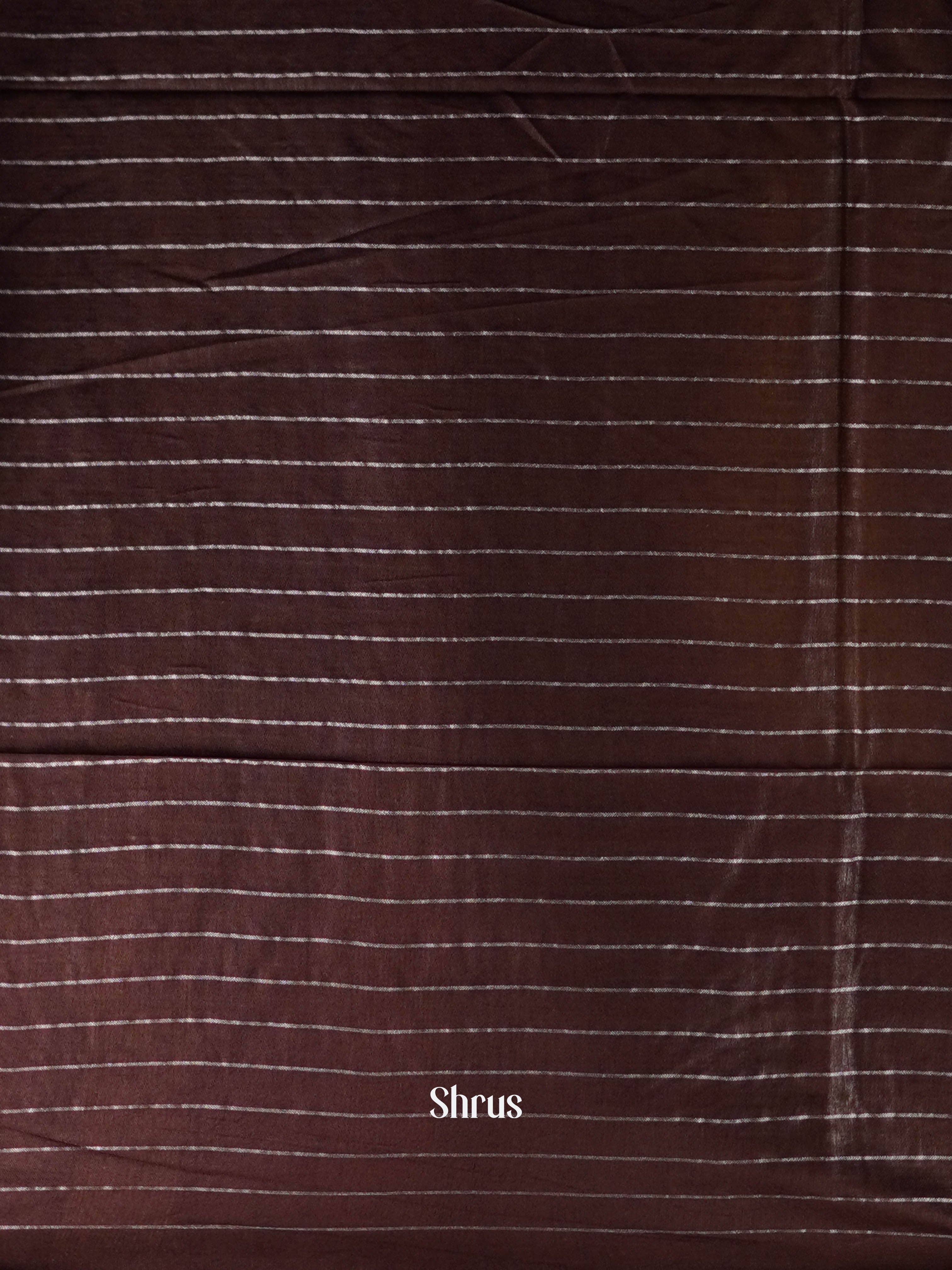 Brown & Gold - Semi Tussar Saree - Shop on ShrusEternity.com