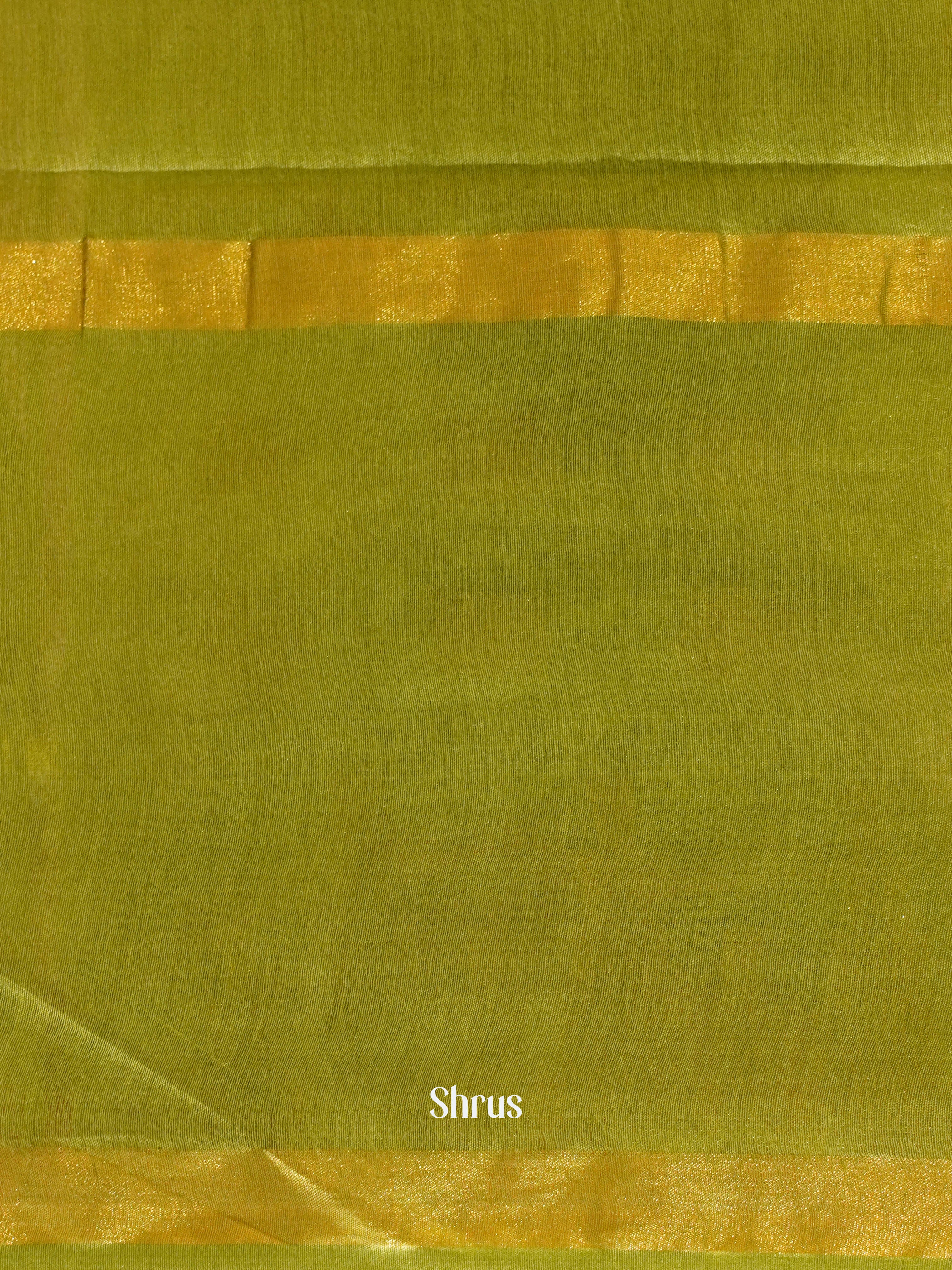 Red & Light Green - Semi Tussar Saree - Shop on ShrusEternity.com