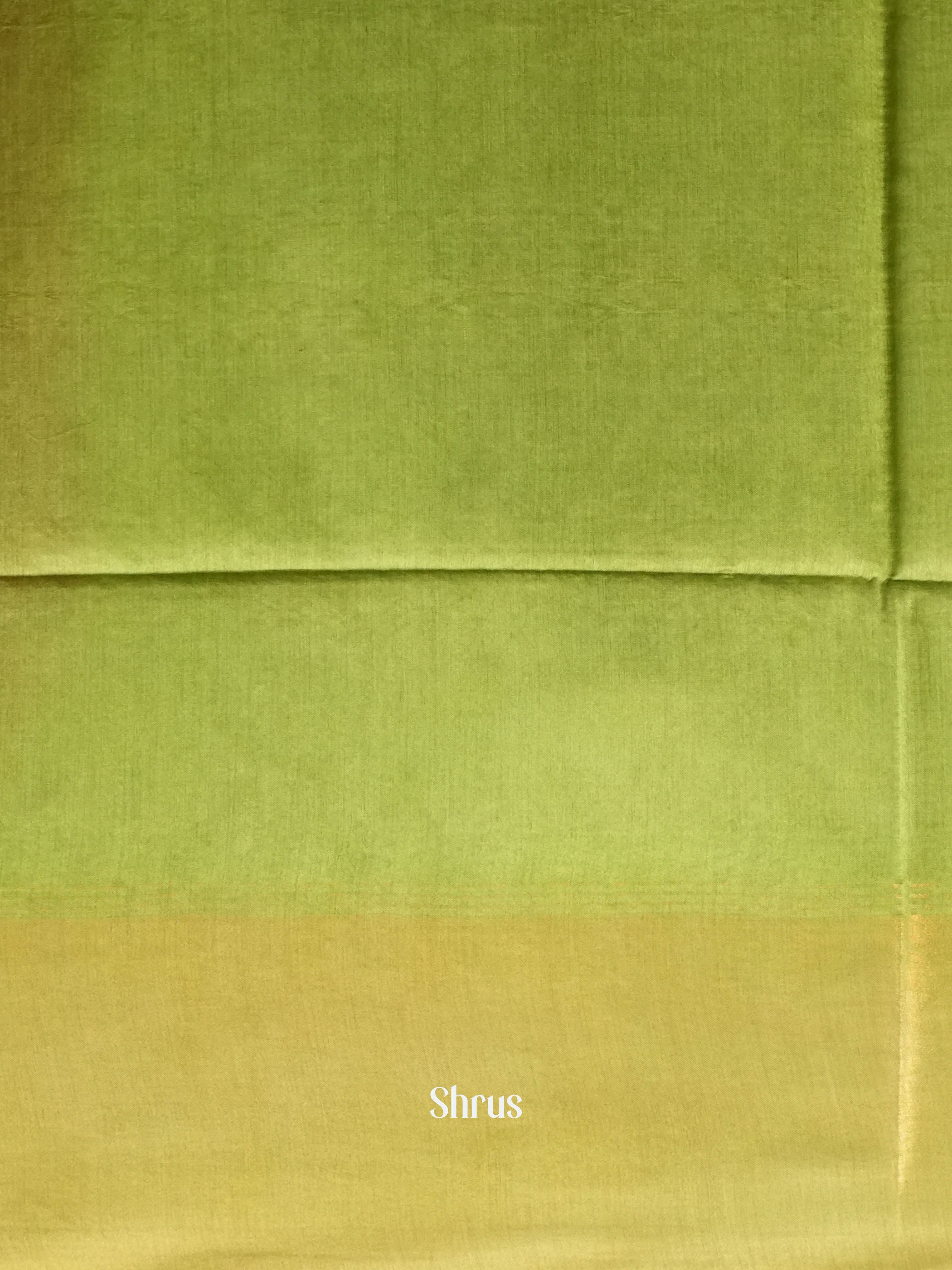 Rosy Red & Green - Semi Tussar Saree - Shop on ShrusEternity.com