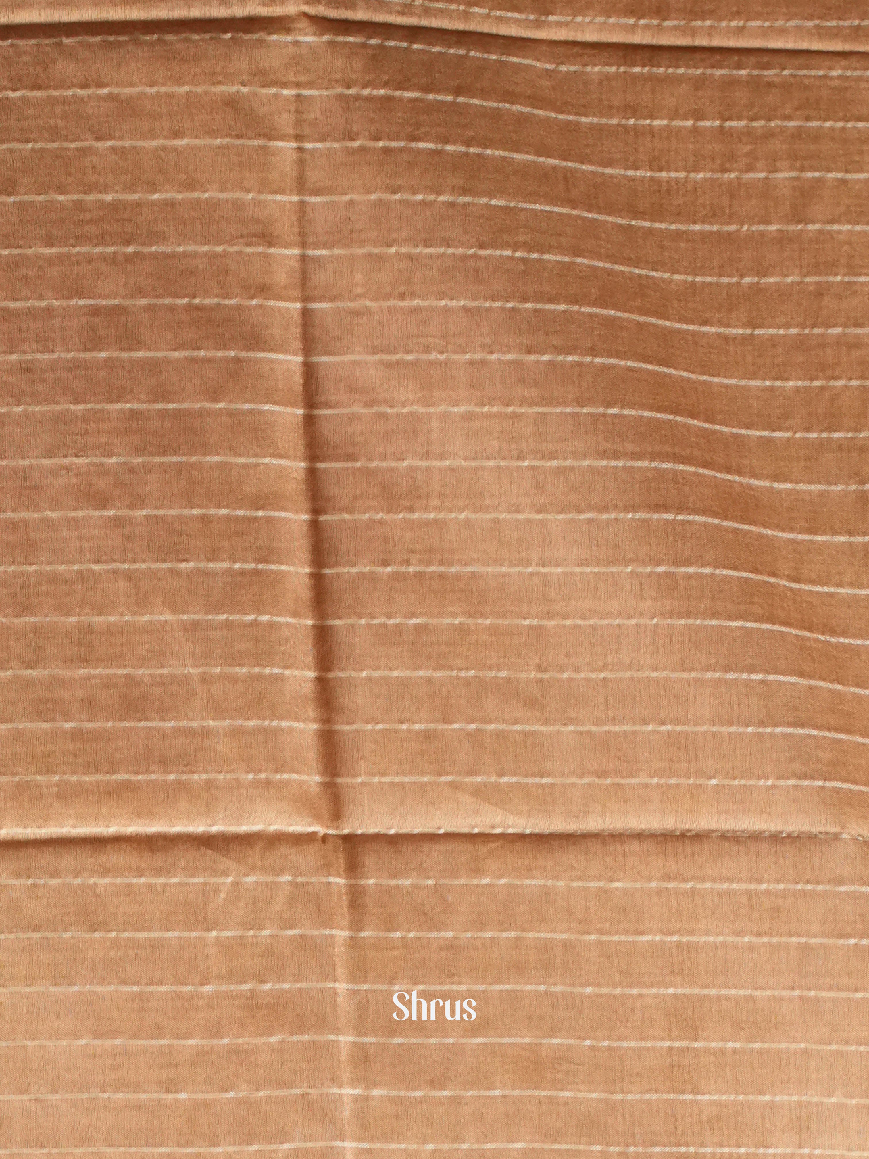 Purple & Cream - Semi Tussar Saree - Shop on ShrusEternity.com