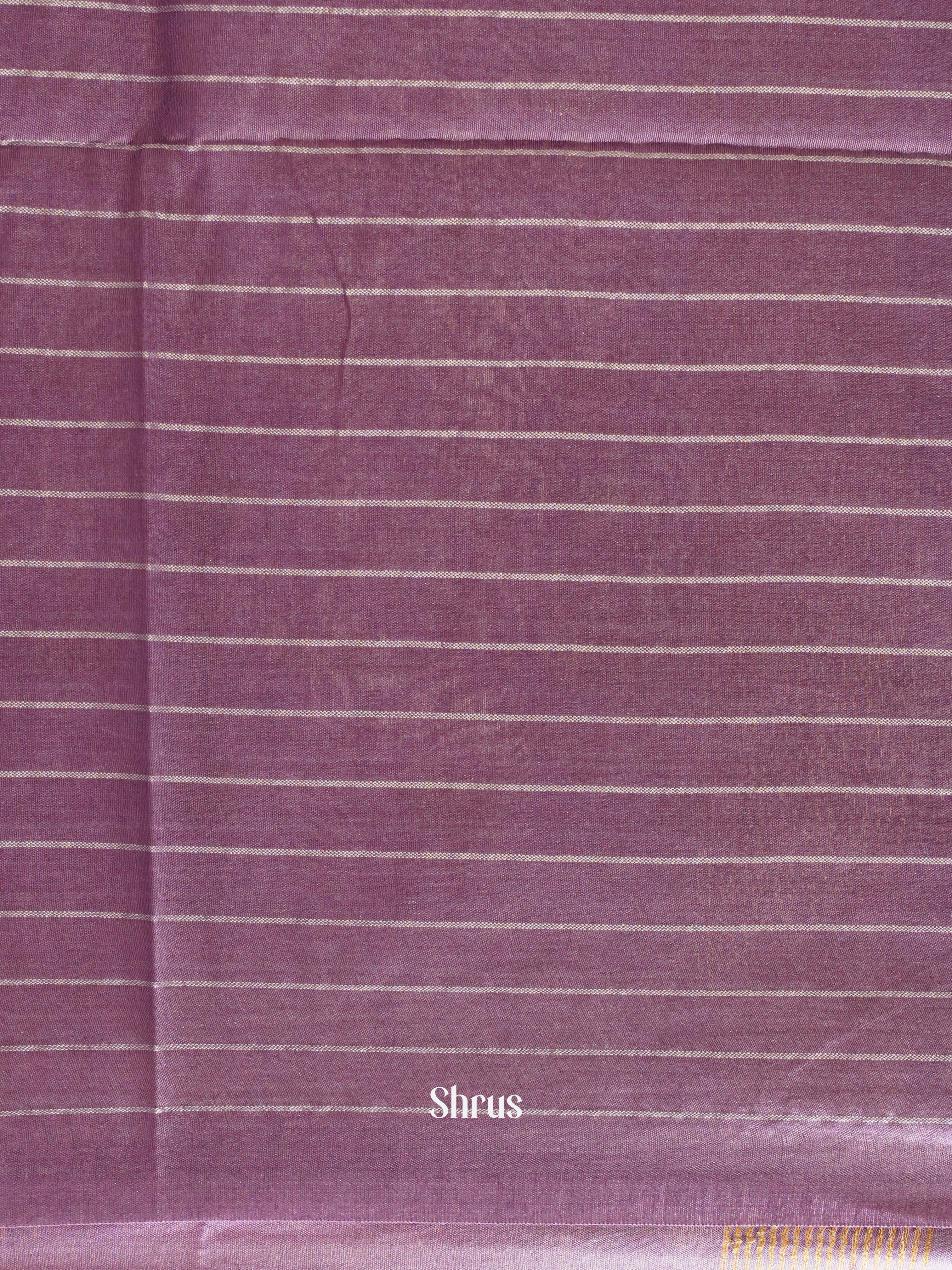 Brown & Purple - Semi Tussar Saree - Shop on ShrusEternity.com