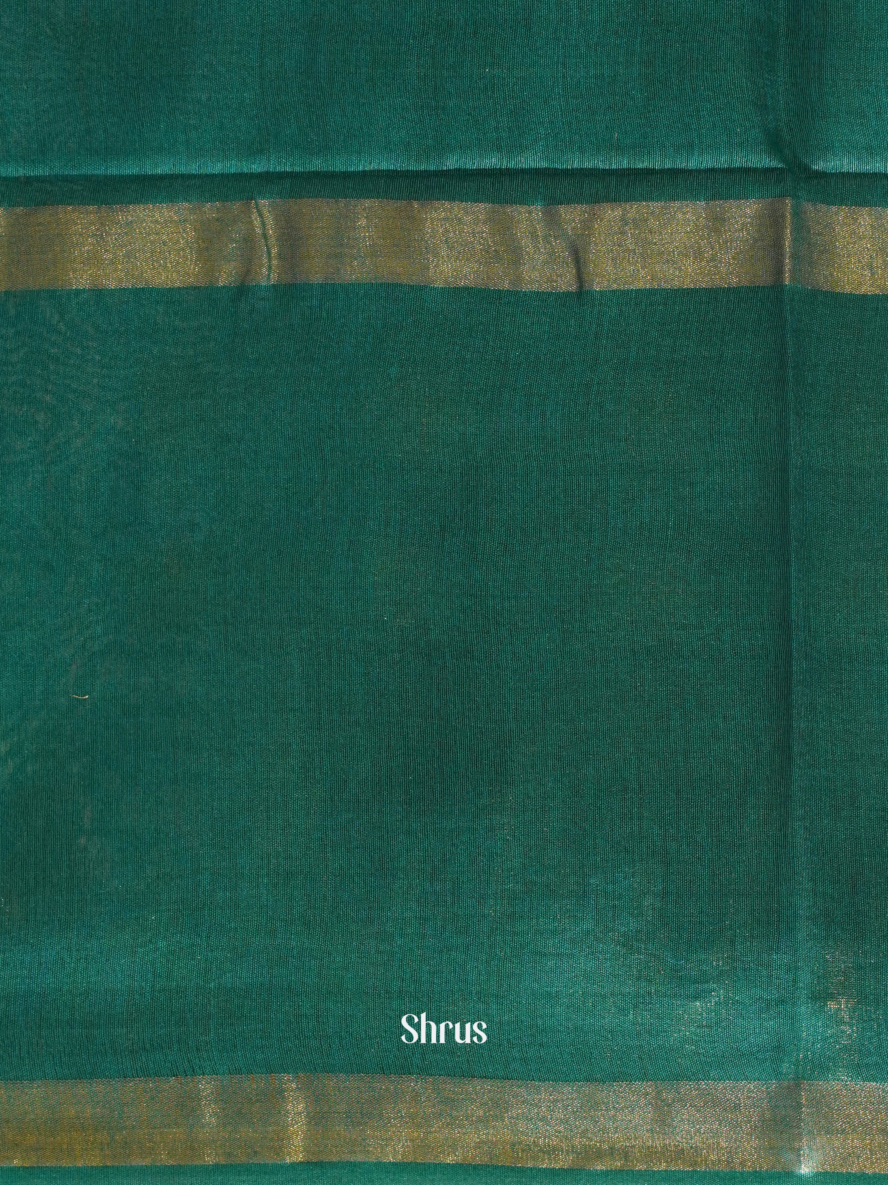 Purple & Teal - Semi Tussar Saree - Shop on ShrusEternity.com