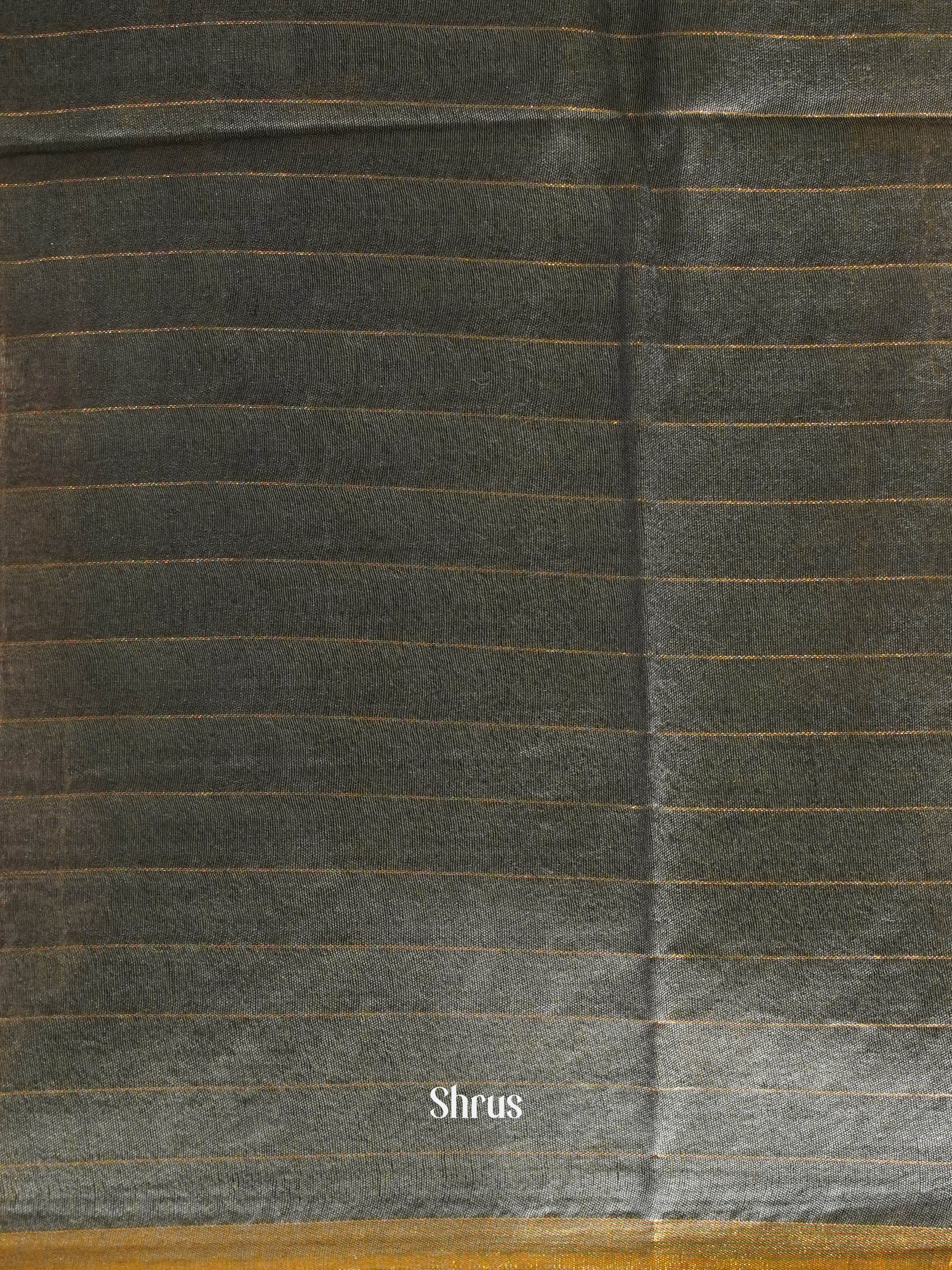 Teal & Grey- Semi Tussar Saree - Shop on ShrusEternity.com