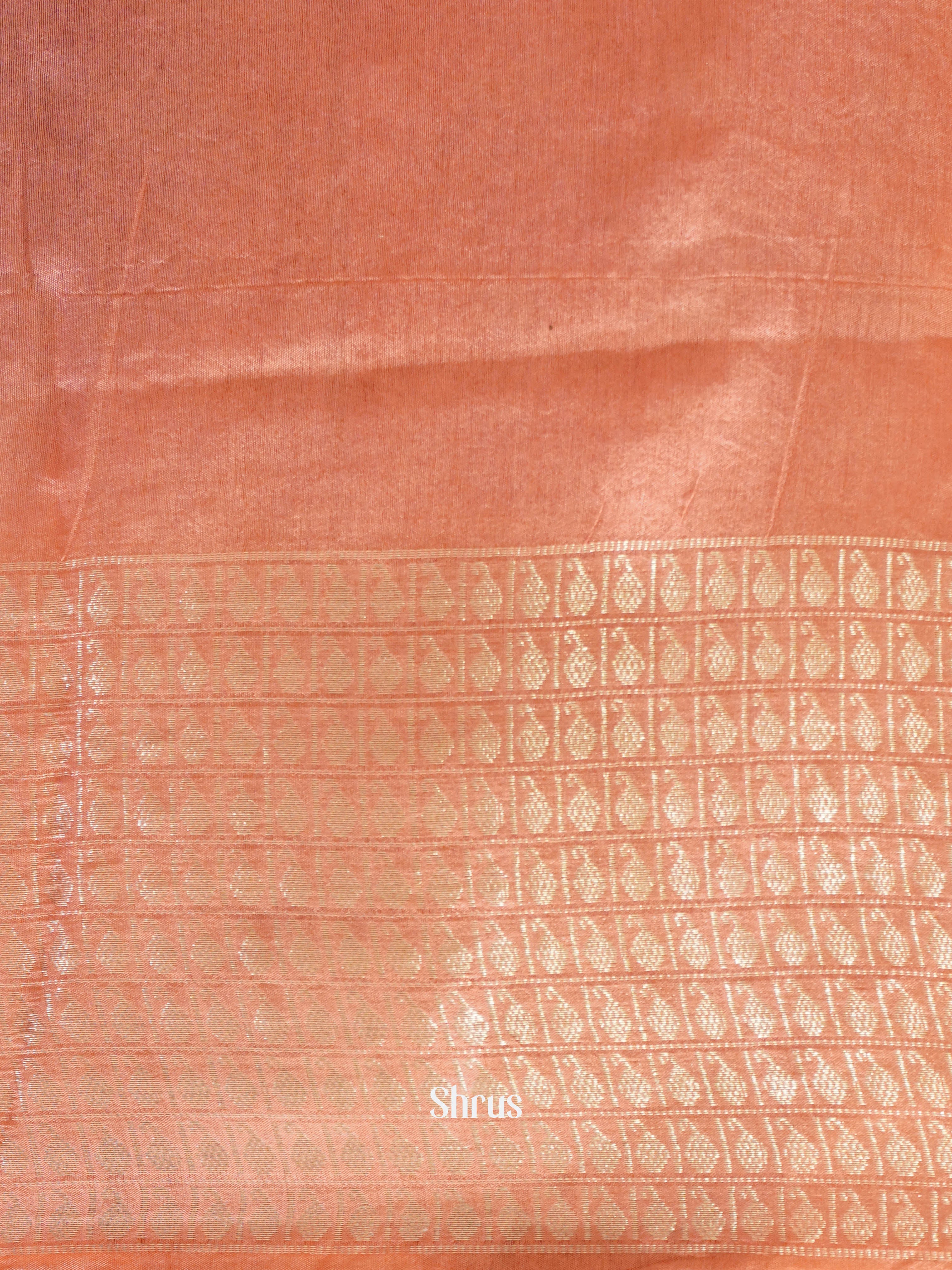 Grey & Pink - Semi Tussar Saree - Shop on ShrusEternity.com