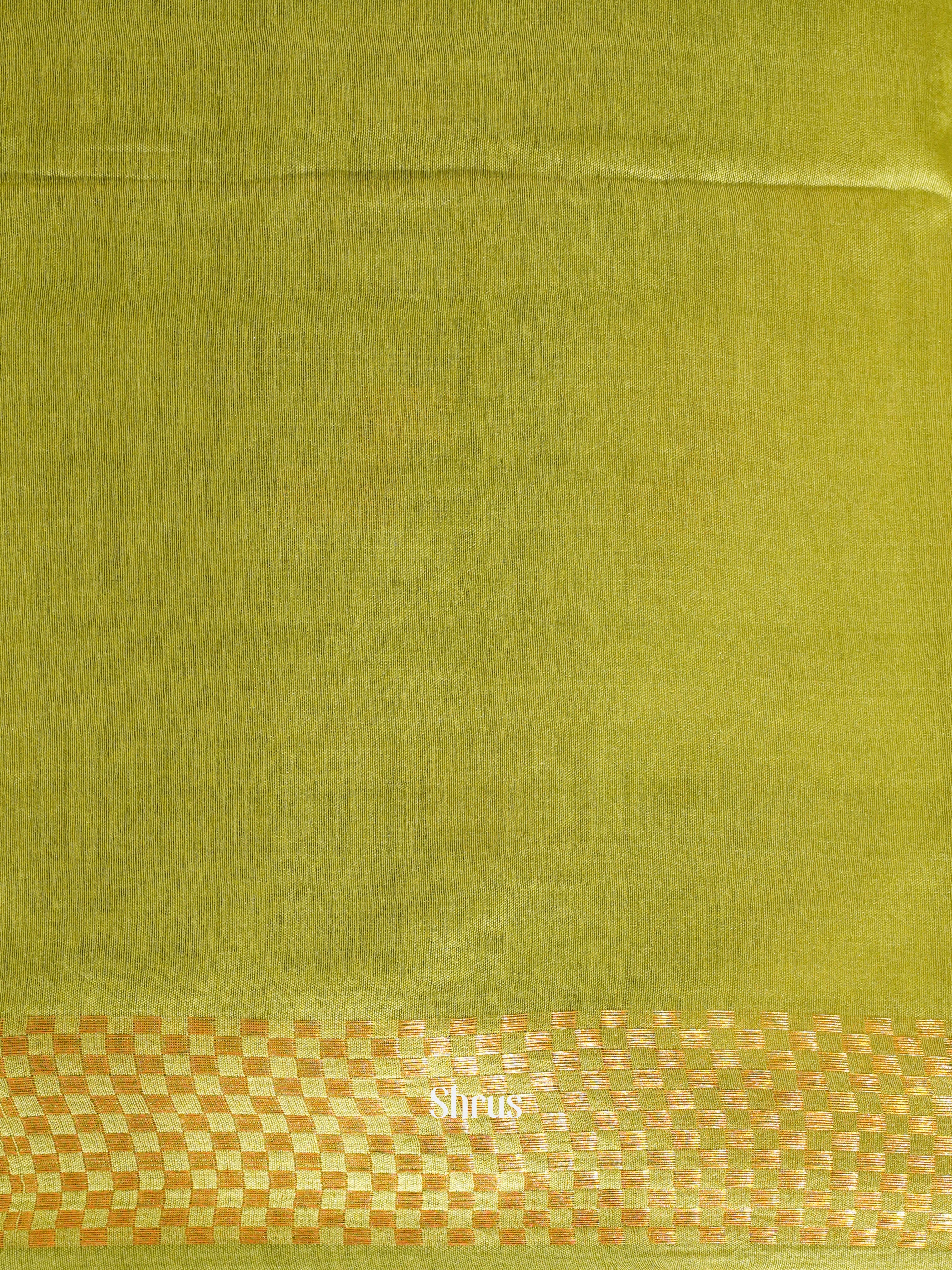 Pink & Green - Semi Tussar Saree - Shop on ShrusEternity.com