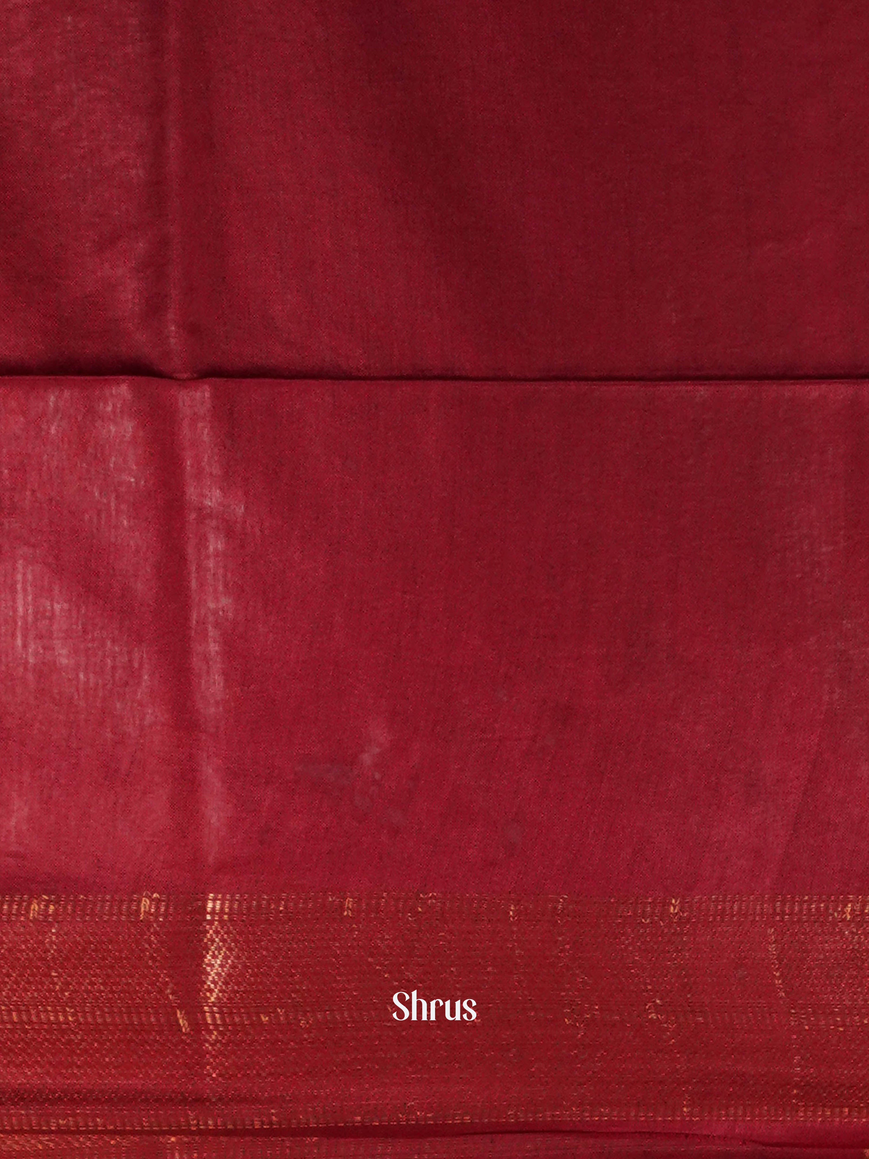 Red - Semi Tussar Saree - Shop on ShrusEternity.com