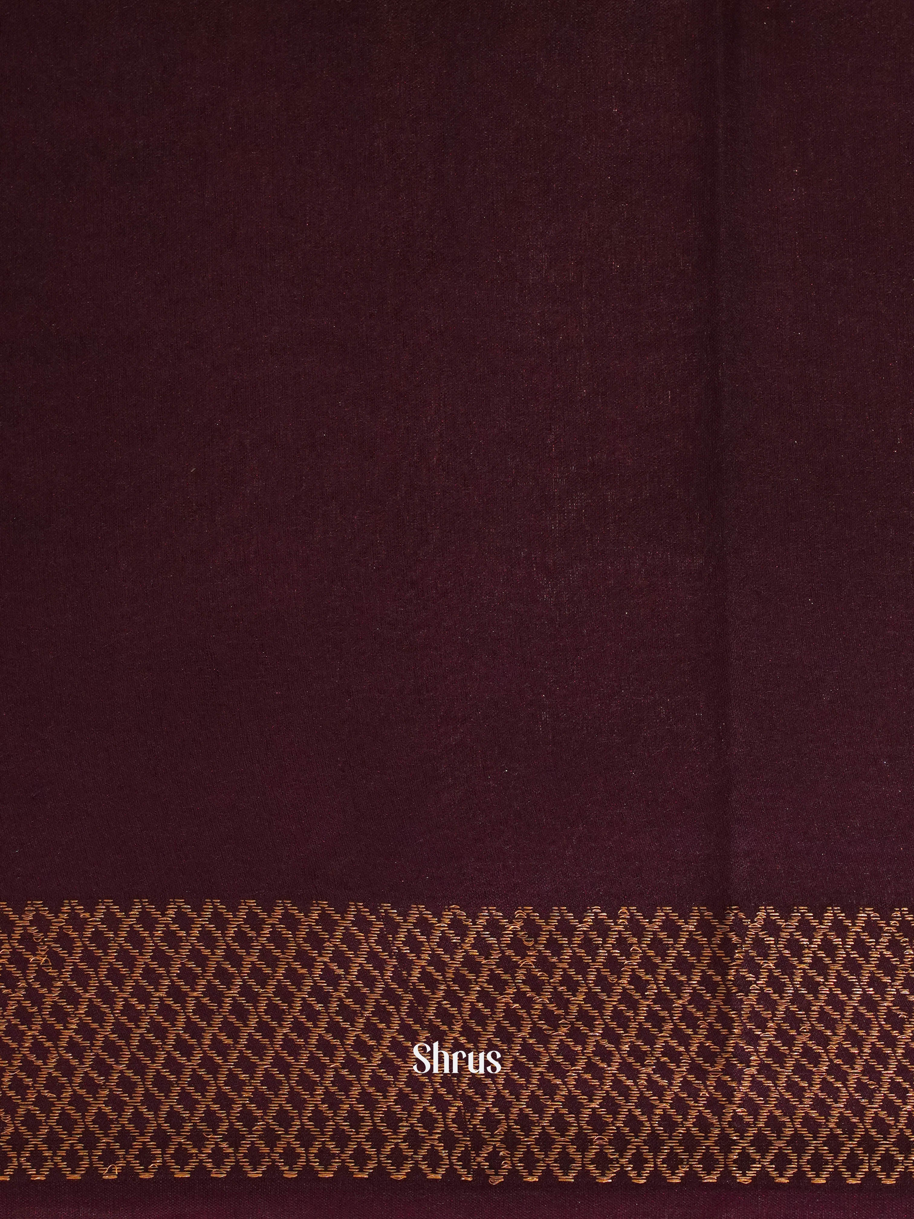 Wine(Single Tone)- Semi Tussar Saree - Shop on ShrusEternity.com