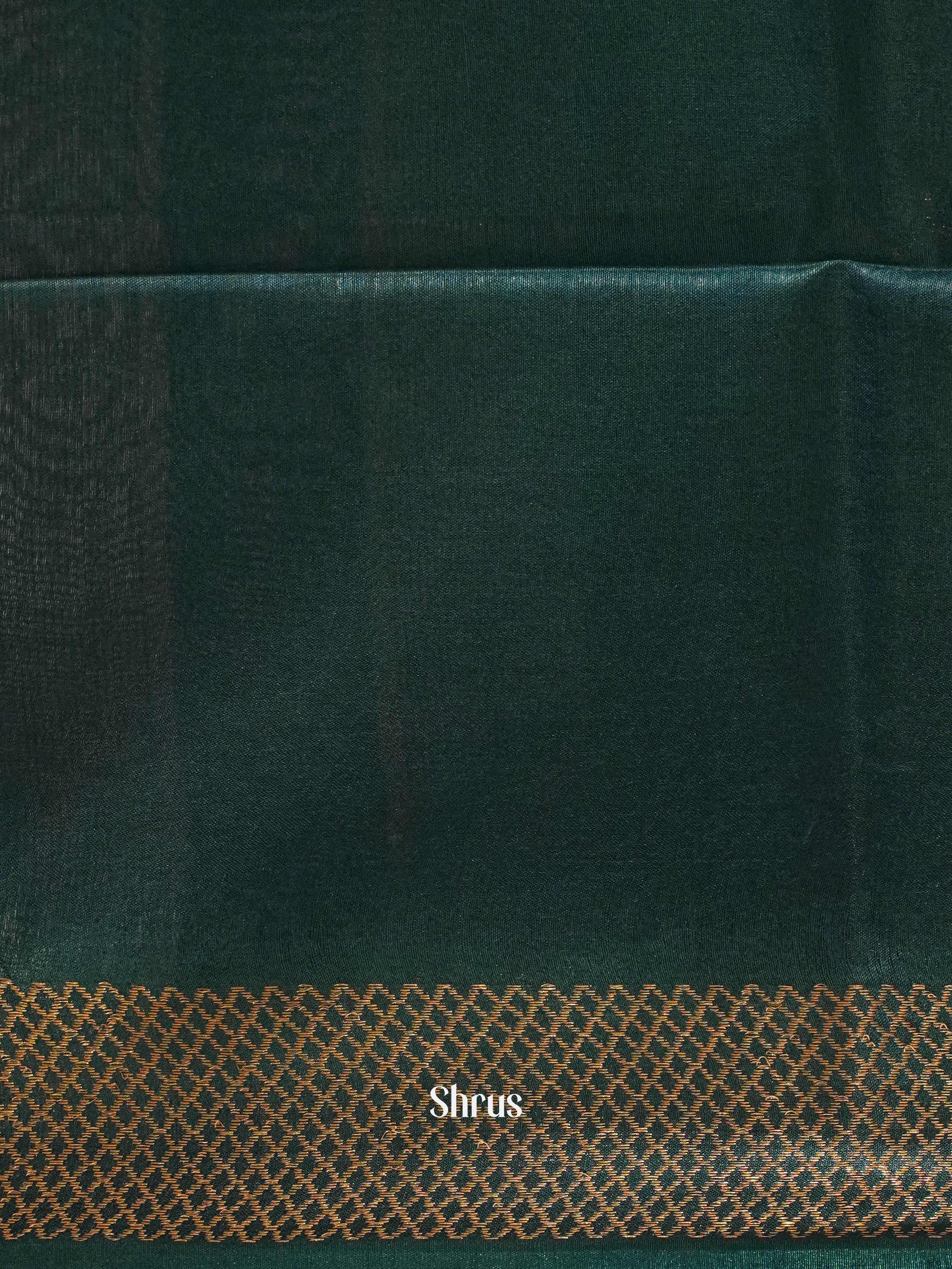 Peacock Blue(Single Tone) - Semi Tussar Saree - Shop on ShrusEternity.com