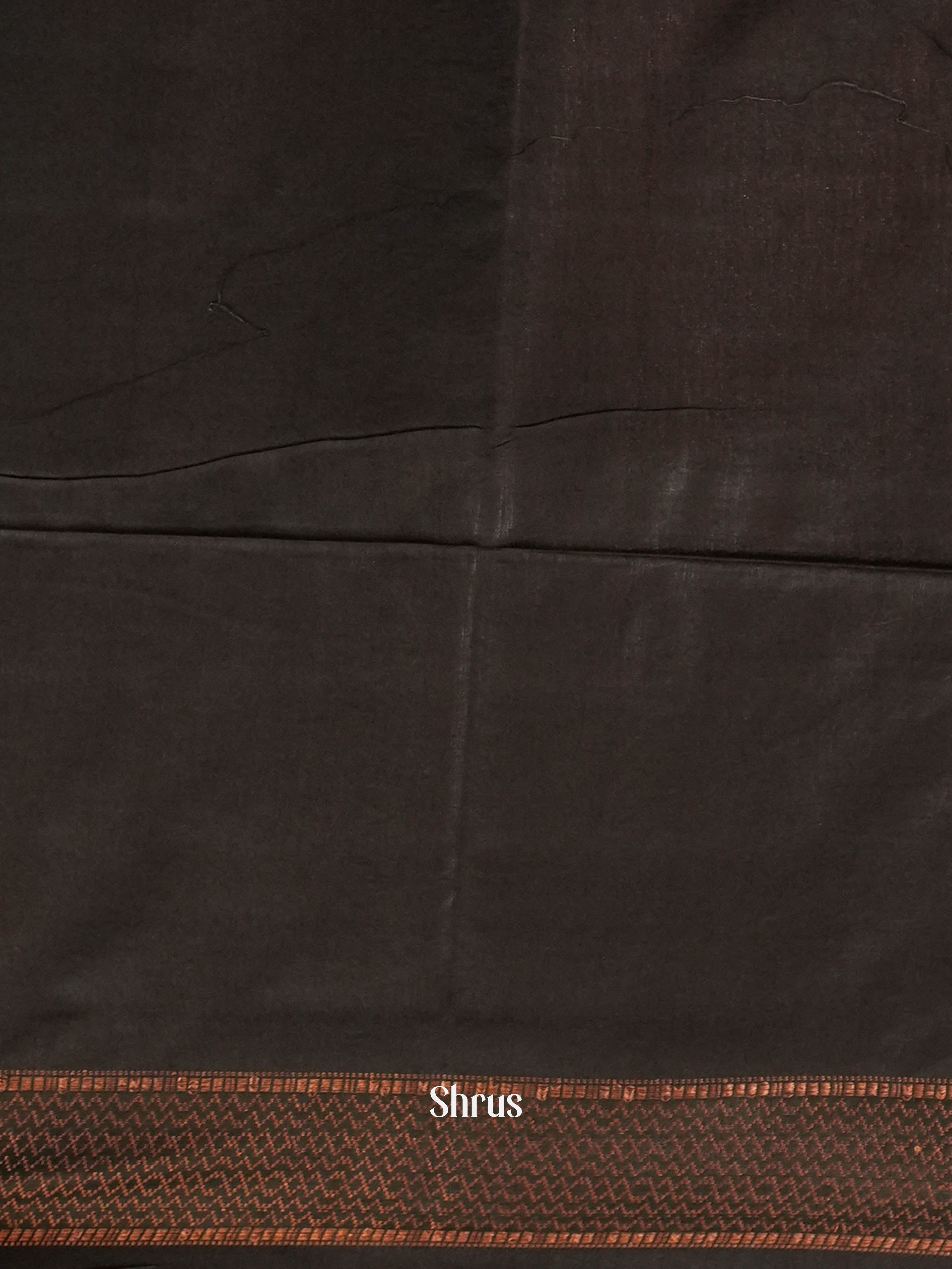 Black - Semi Tussar Saree - Shop on ShrusEternity.com