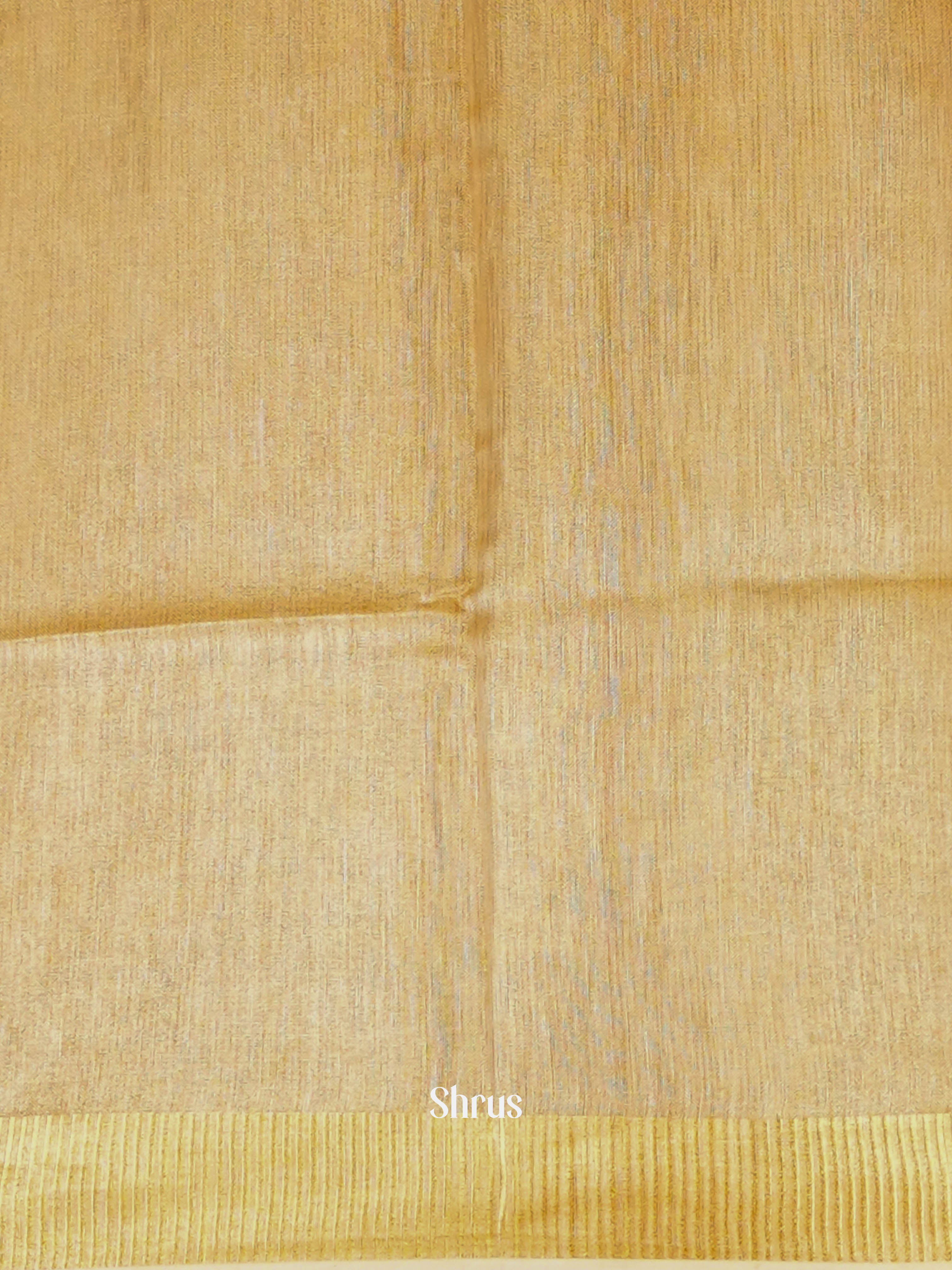Golden Brown - Linen Saree - Shop on ShrusEternity.com