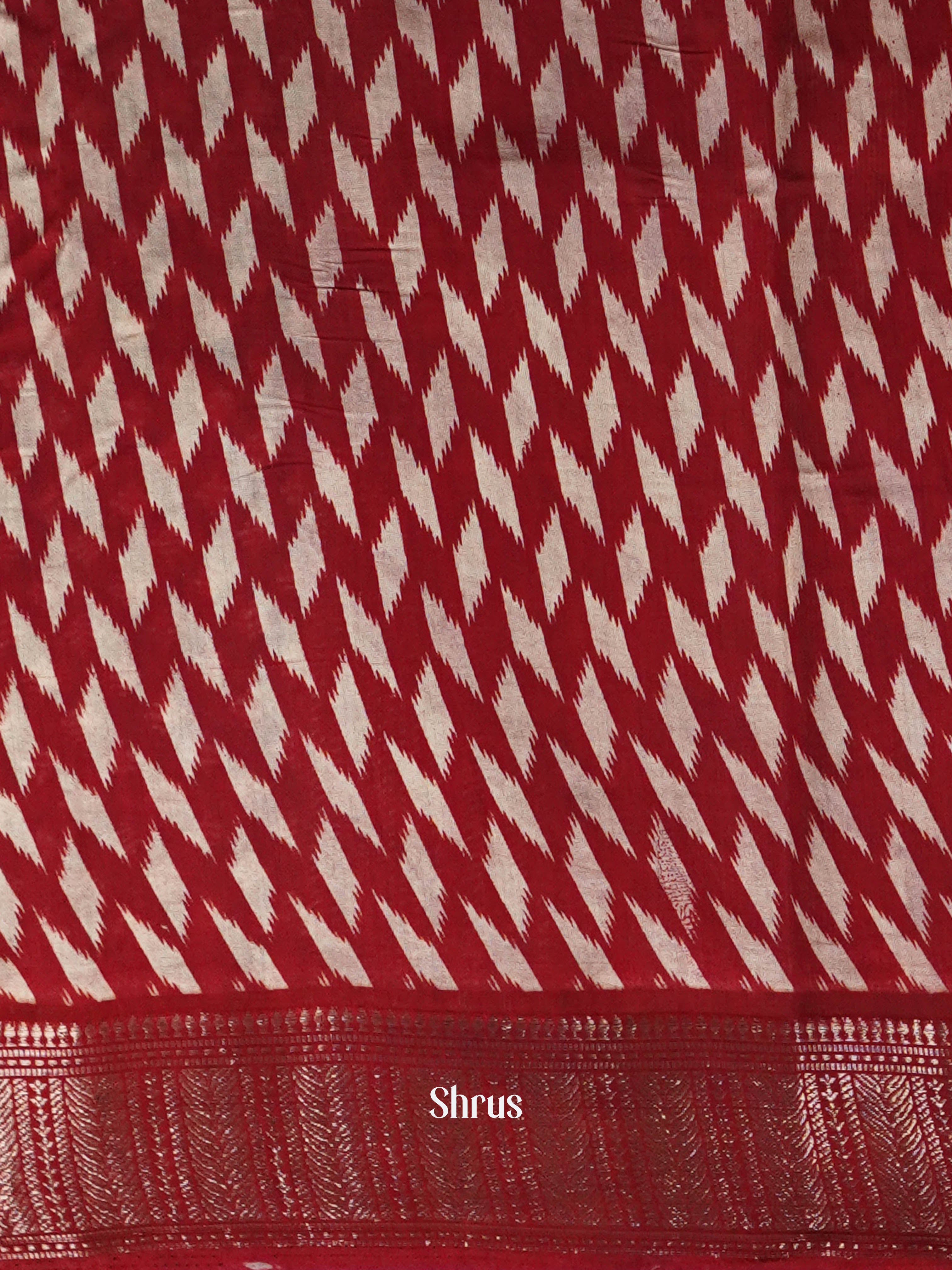 Black & Maroon - Art Modal Saree - Shop on ShrusEternity.com